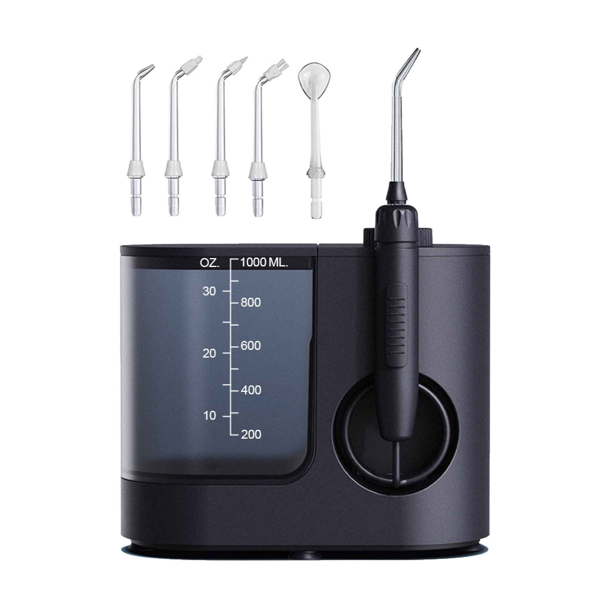Orku 1000ml Water Flosser Electric Oral Irrigator - Adjustable Pressure Black Bedworld