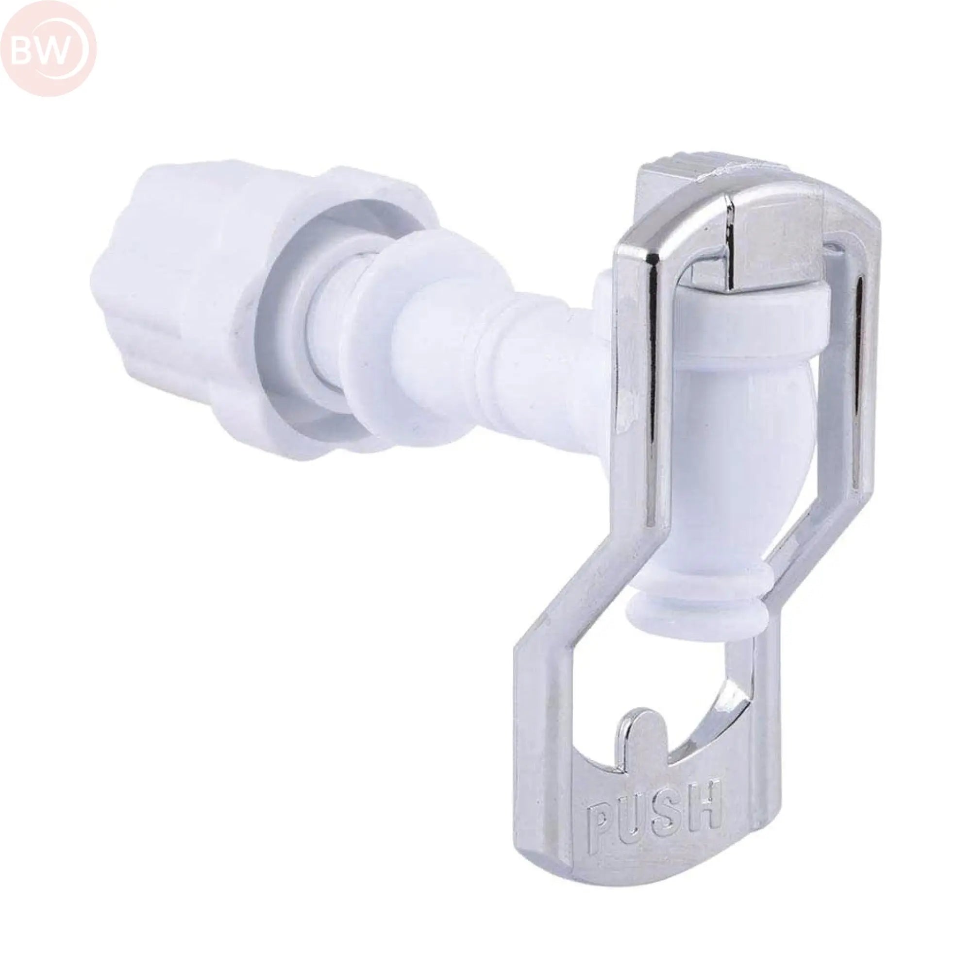 Magnetic water filter tap replacement with white connector and push latch clip