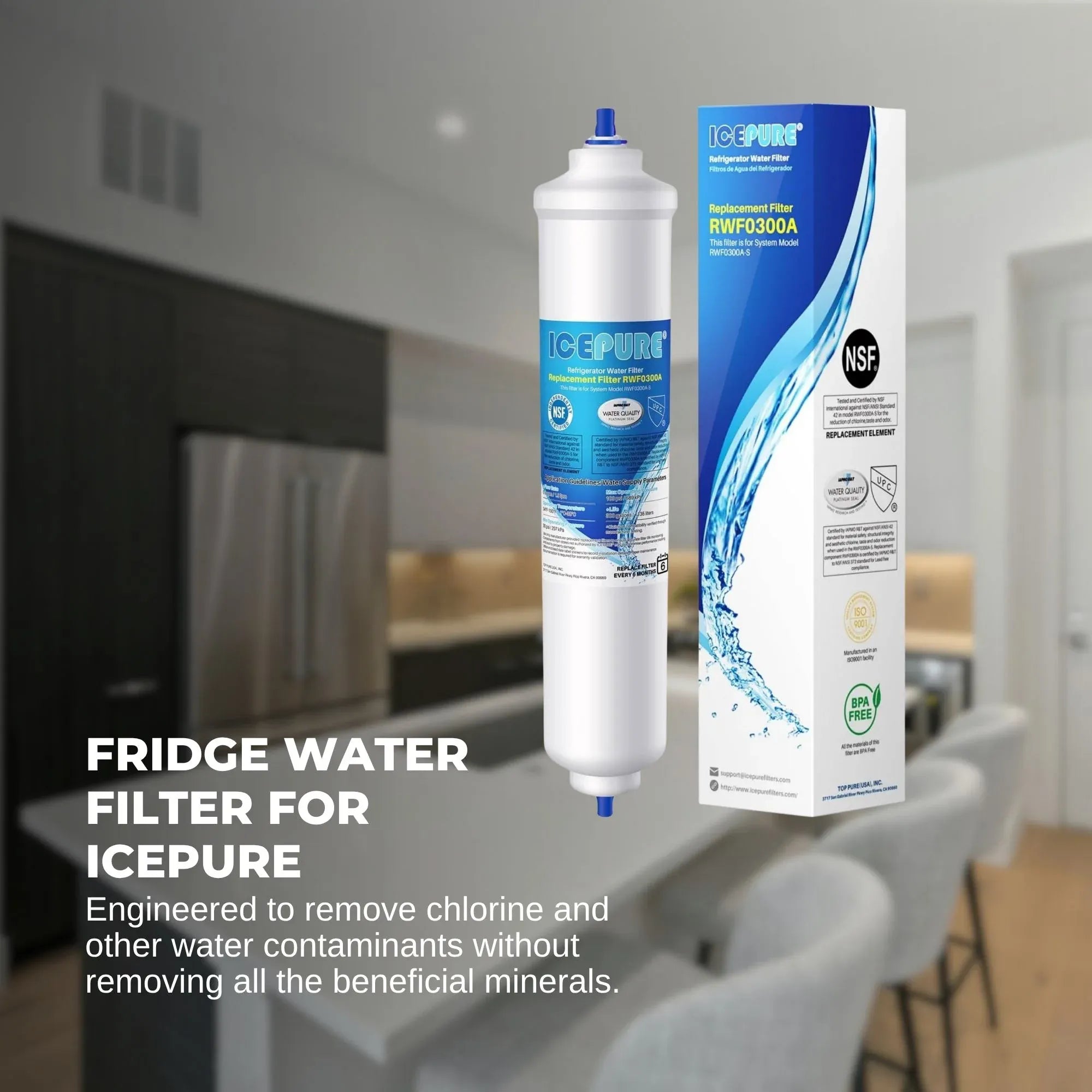 2 EXTERNAL FRIDGE WATER FILTER For AMANA MIELE BEKO FISHER PAYKEL LIEBHERR Bedworld