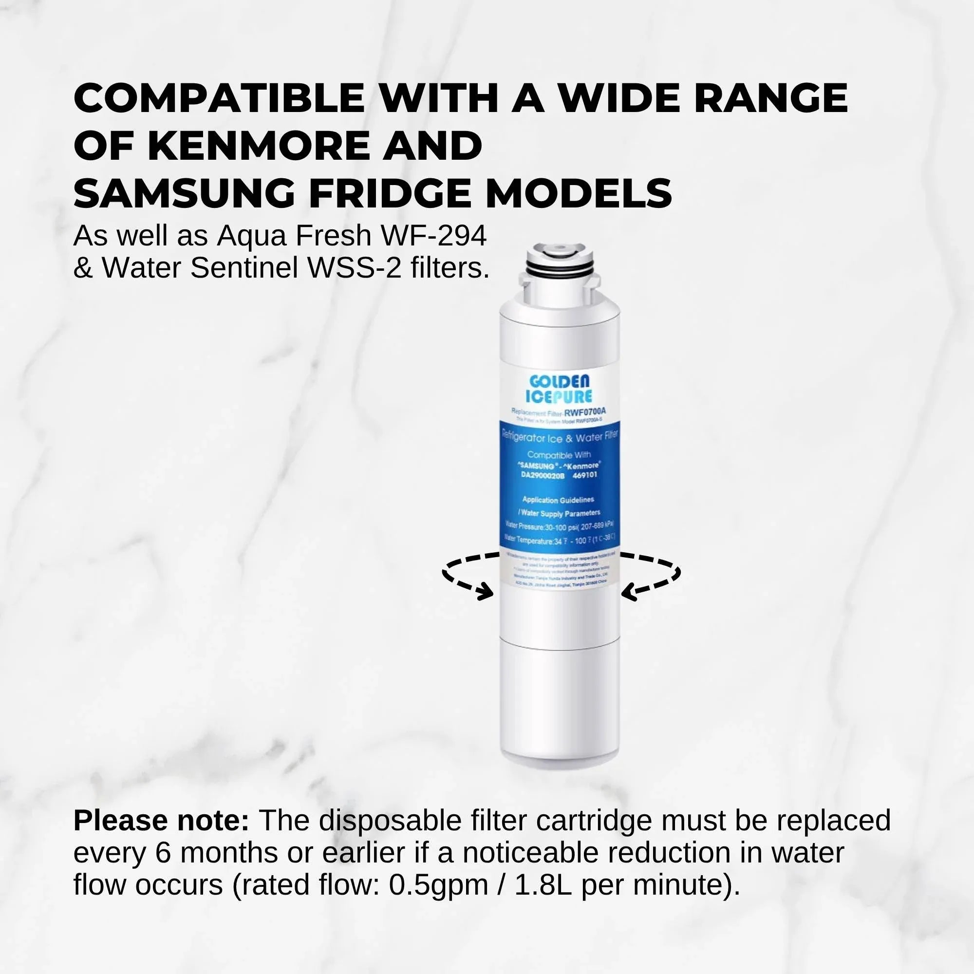 4 FRIDGE WATER FILTER For SAMSUNG DA29-00020 DA97-08006 & KENMORE 46 91 Bedworld