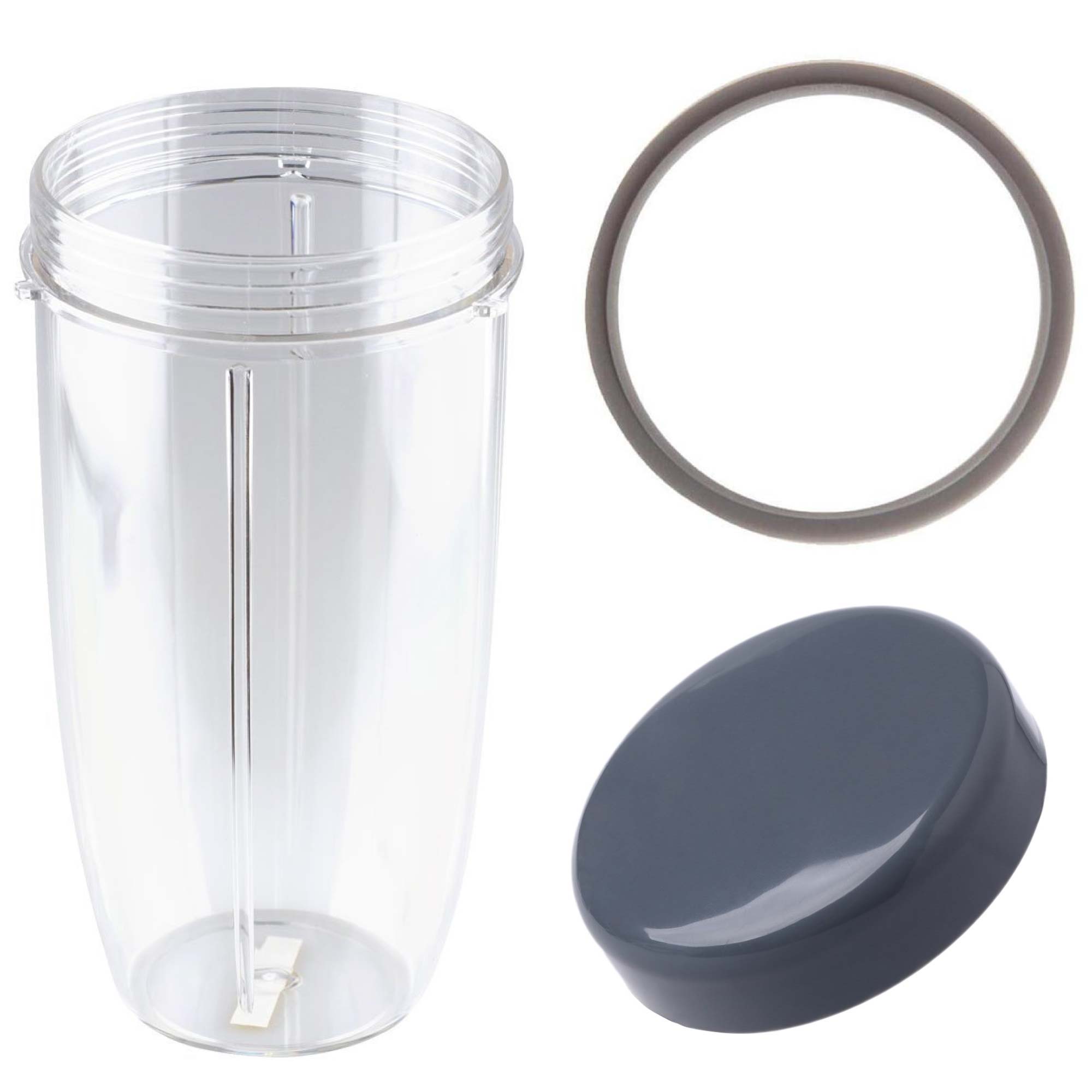 For Nutribullet Colossal Large Cup + Stay Fresh Lid + Grey Seal - 900