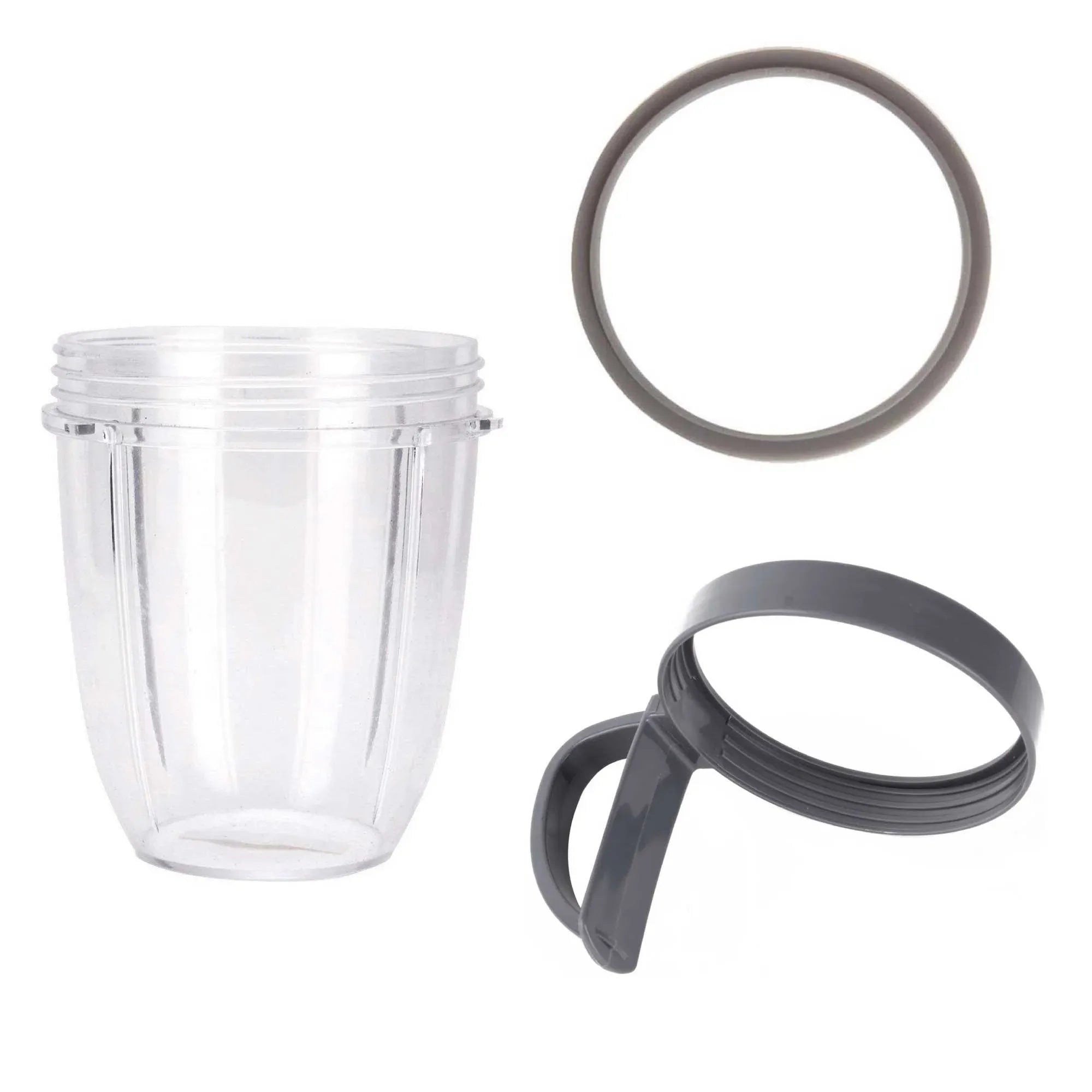 Kitchee For Nutribullet Short Cup + Holder Lip Ring + Grey Seal for 900 600 Bedworld