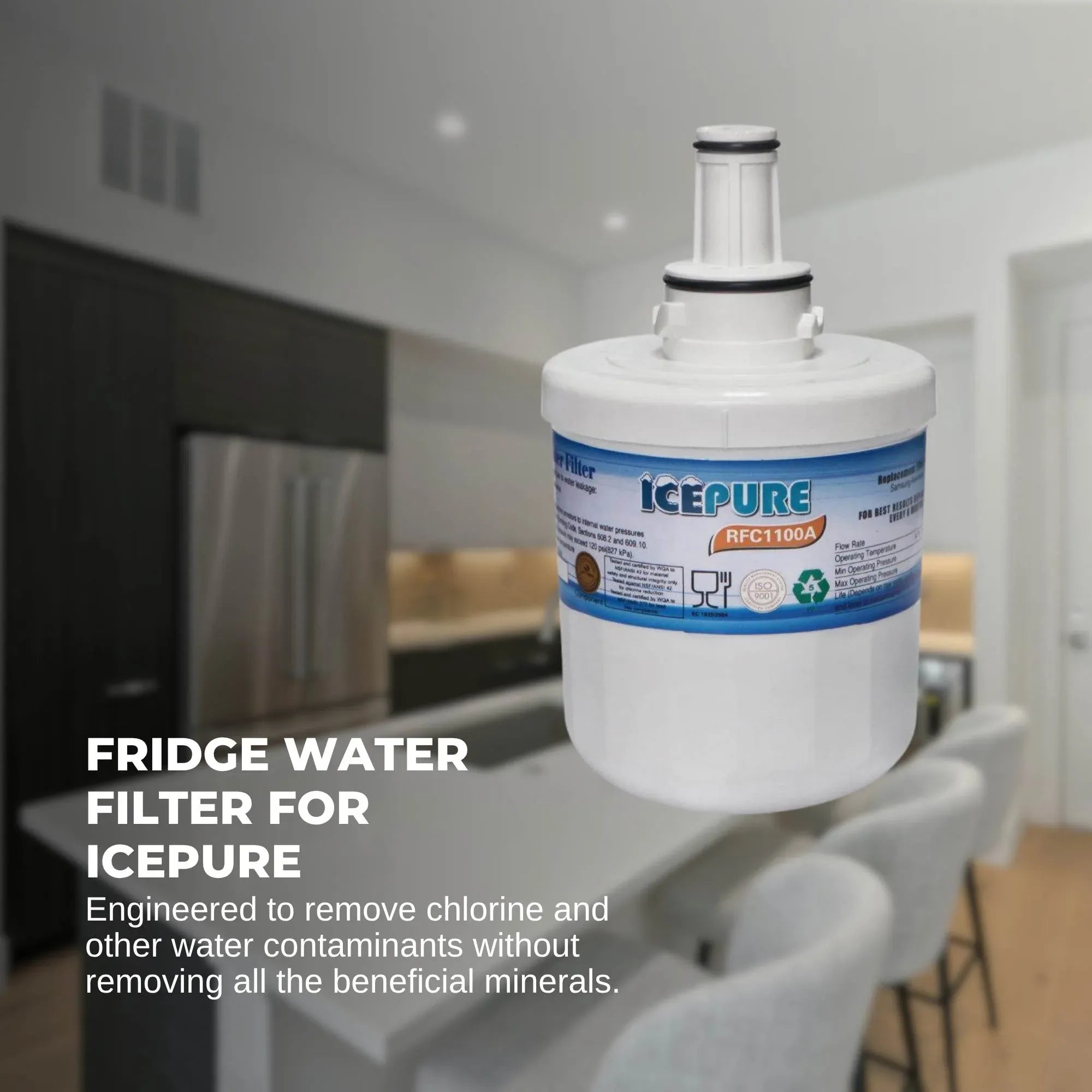 FRIDGE WATER FILTER For ICEPURE RFC1100A Water Sentinel WSS-1 Tier 1 RWF1010 Bedworld