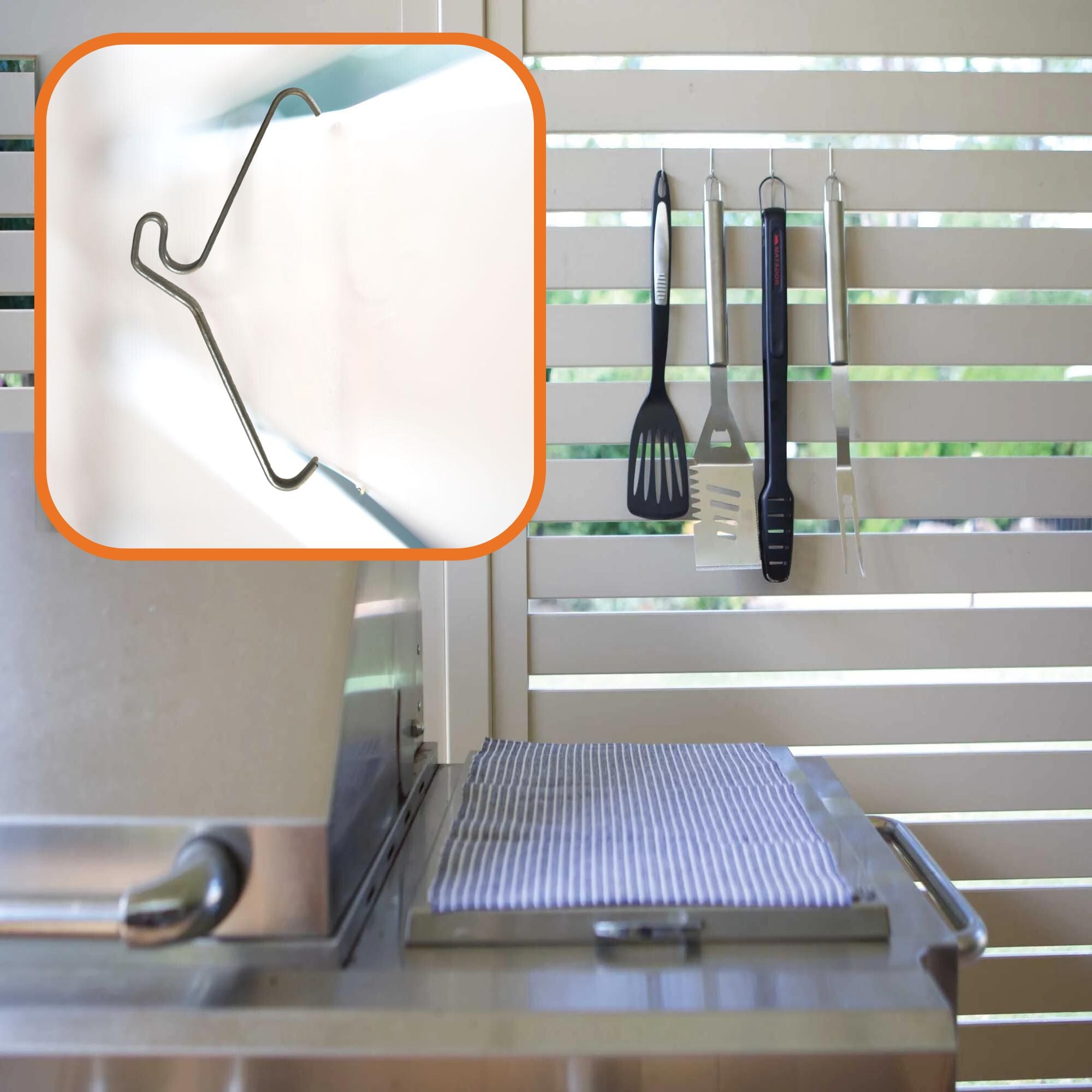 5 Pack 155-165mm (6-6.5) Brick Hooks - Wall Clips Hangers For Pictures Plants
