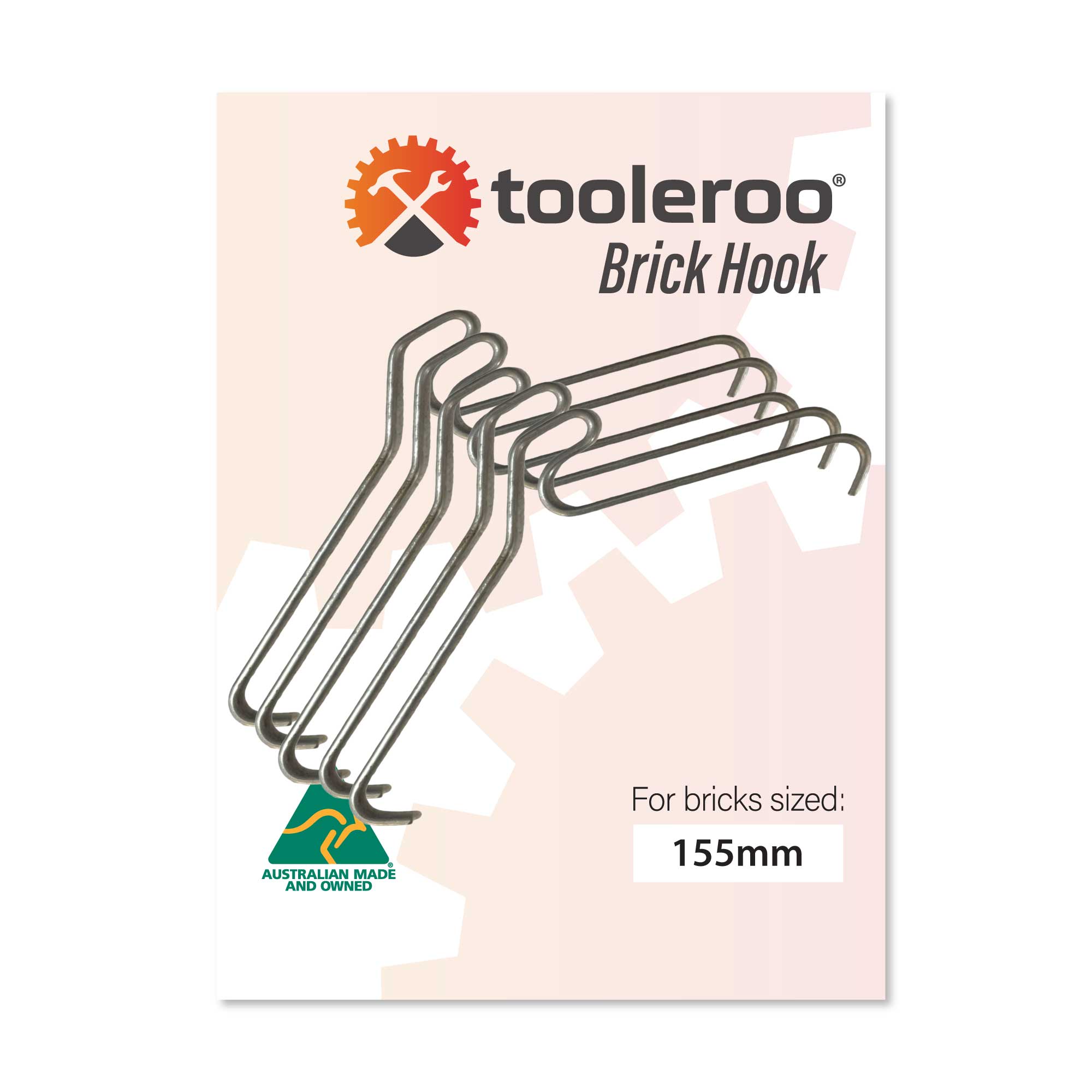 10 Pack 155-165mm (6-6.5) Brick Hooks - Wall Clips Hangers For Pictures Plants