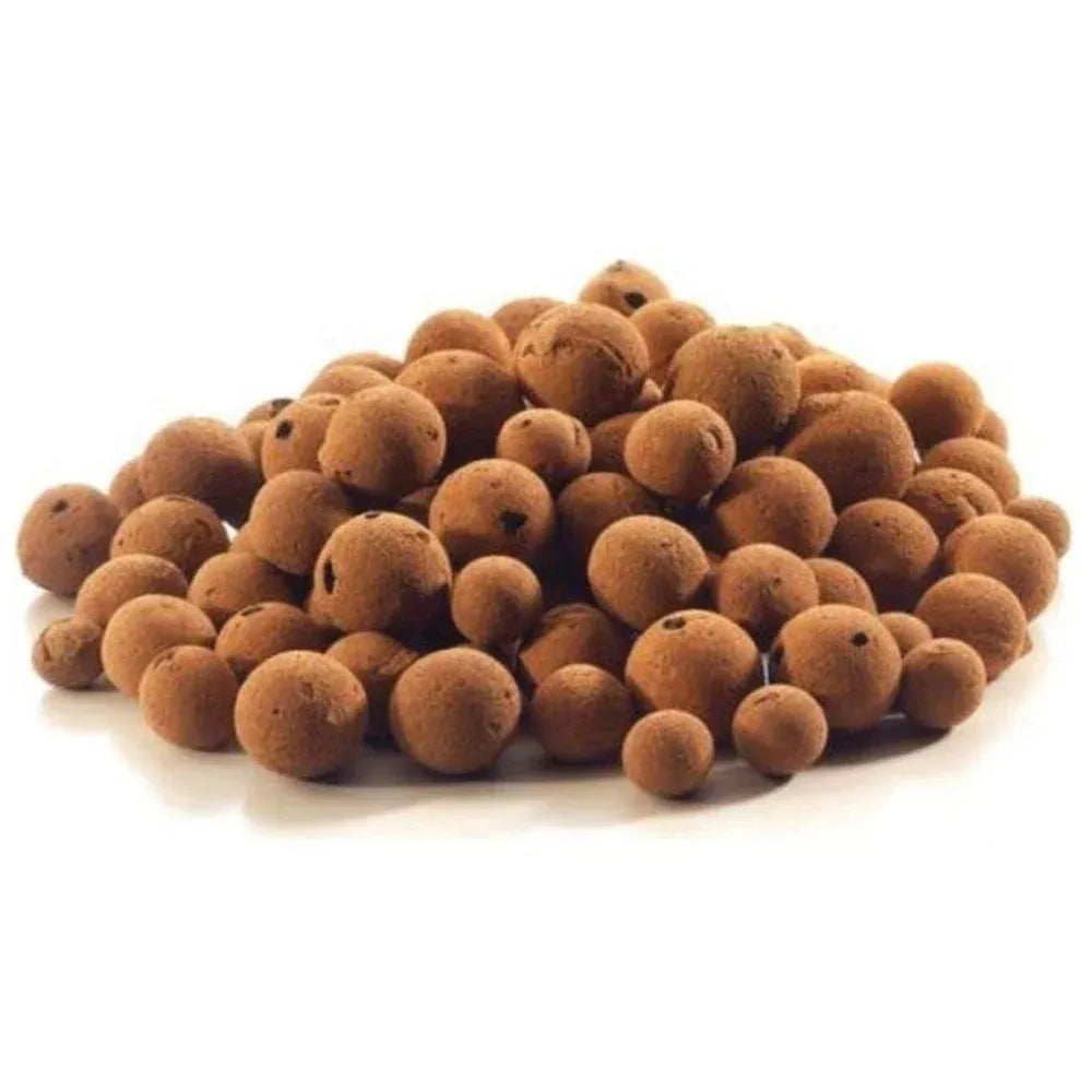 Pile of round brown hydro clay balls