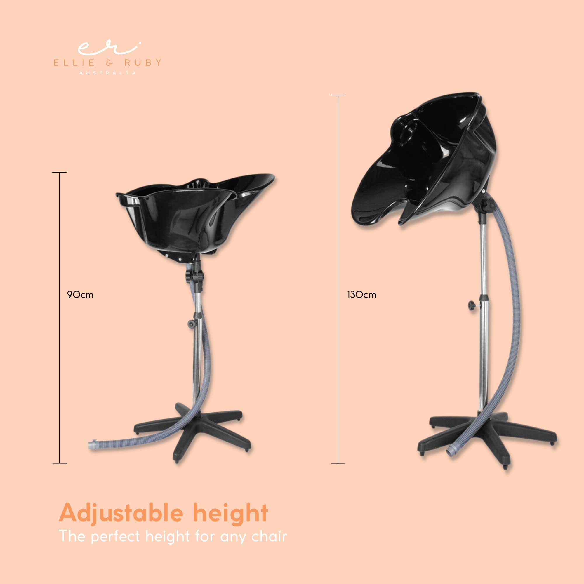 Ellie & Ruby Large Portable Hairdressing Salon Basin Hair Washing Deep Sink Bowl