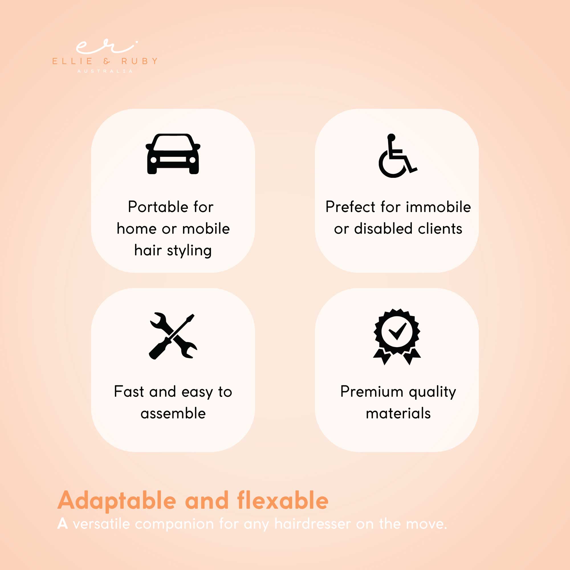 Ellie & Ruby Large Portable Hairdressing Salon Basin Hair Washing Deep Sink Bowl