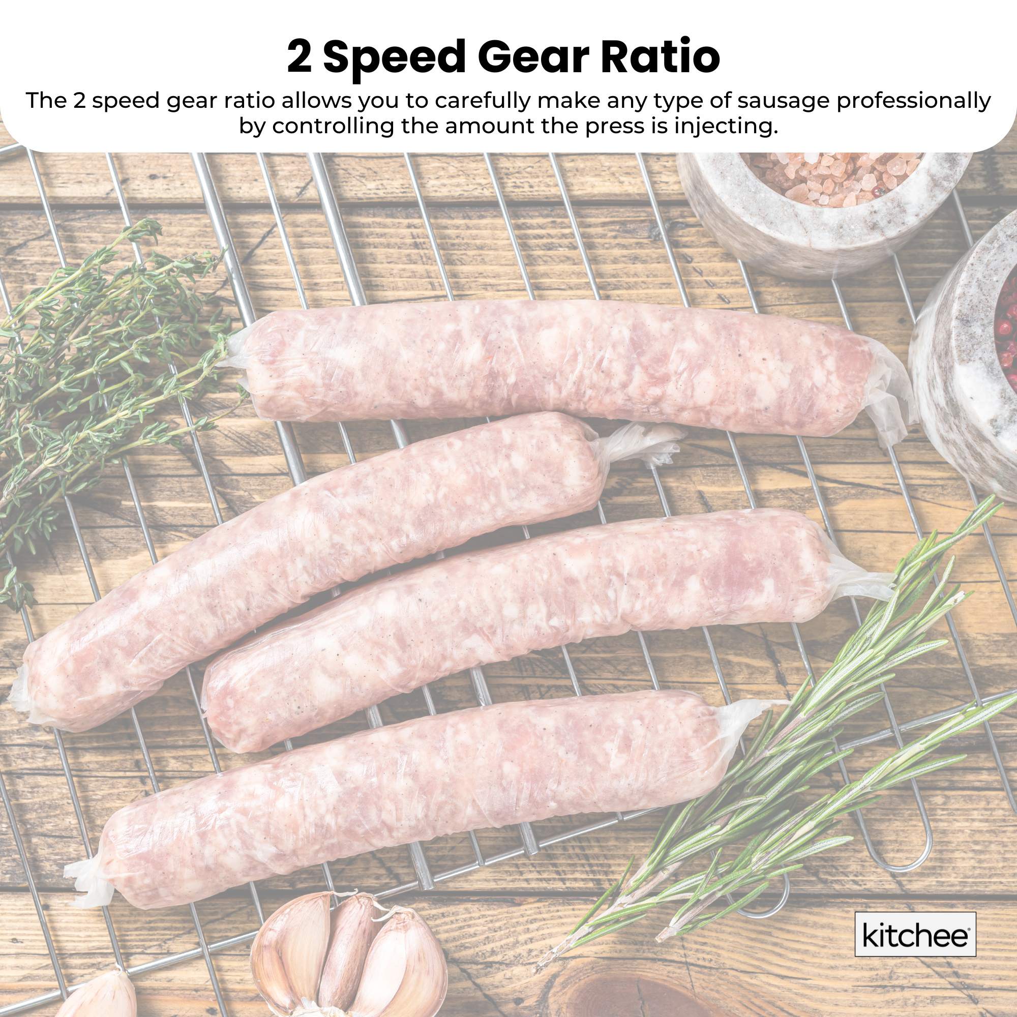 7L Manual Vertical Sausage Filler - Stainless Stuffer Meat Press Machine