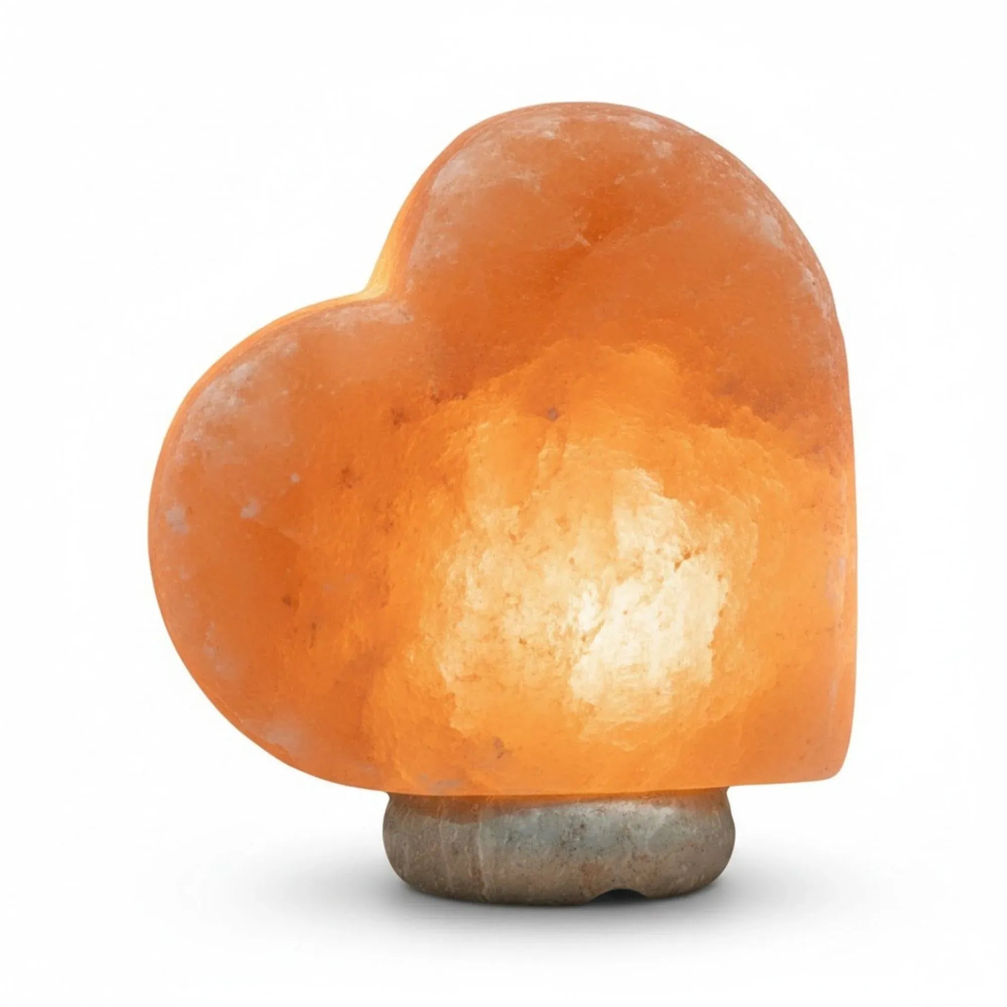 Orku Heart Shaped Himalayan Pink Salt Lamp - Hand Carved Love Night Light Bedworld