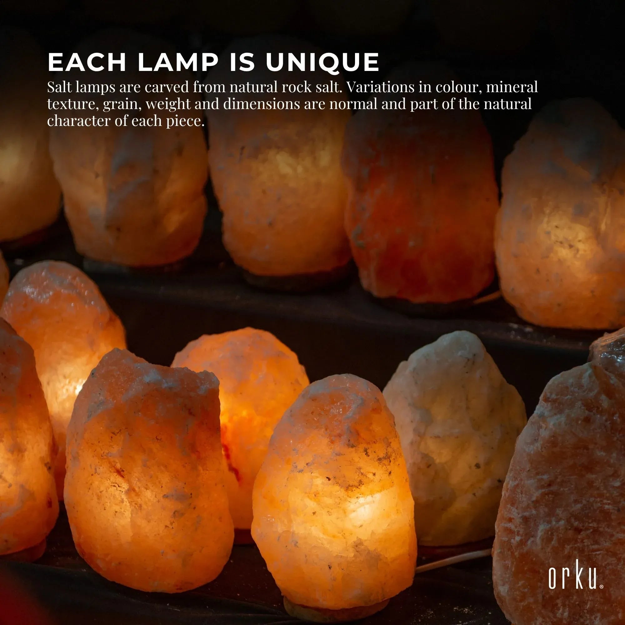 Orku 3-5Kg Himalayan White Salt Lamp - Natural Rock Shape Night Light Bedworld