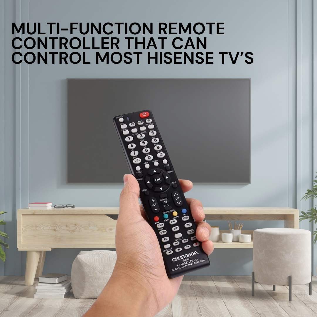 Chunghop Universal TV Remote Control Compatible with Hisense LCD Smart HD Plasma