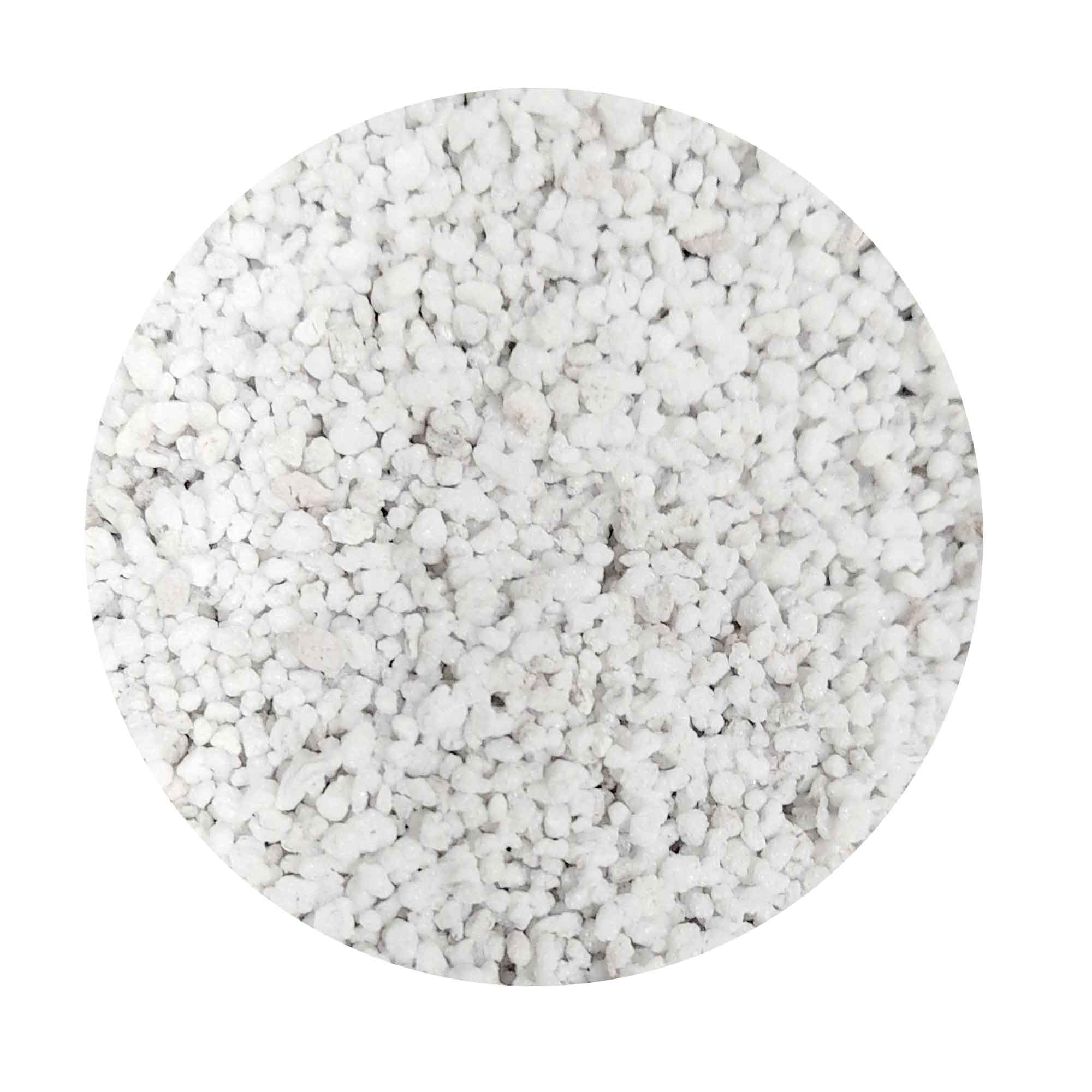 White expanded perlite granules