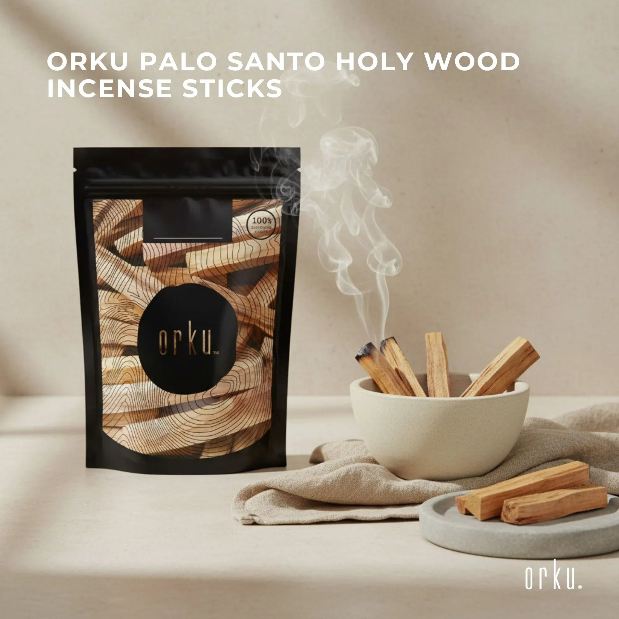 50g Palo Santo Smudge Sticks - Cleansing Smudging Incense Holy Wood Bedworld