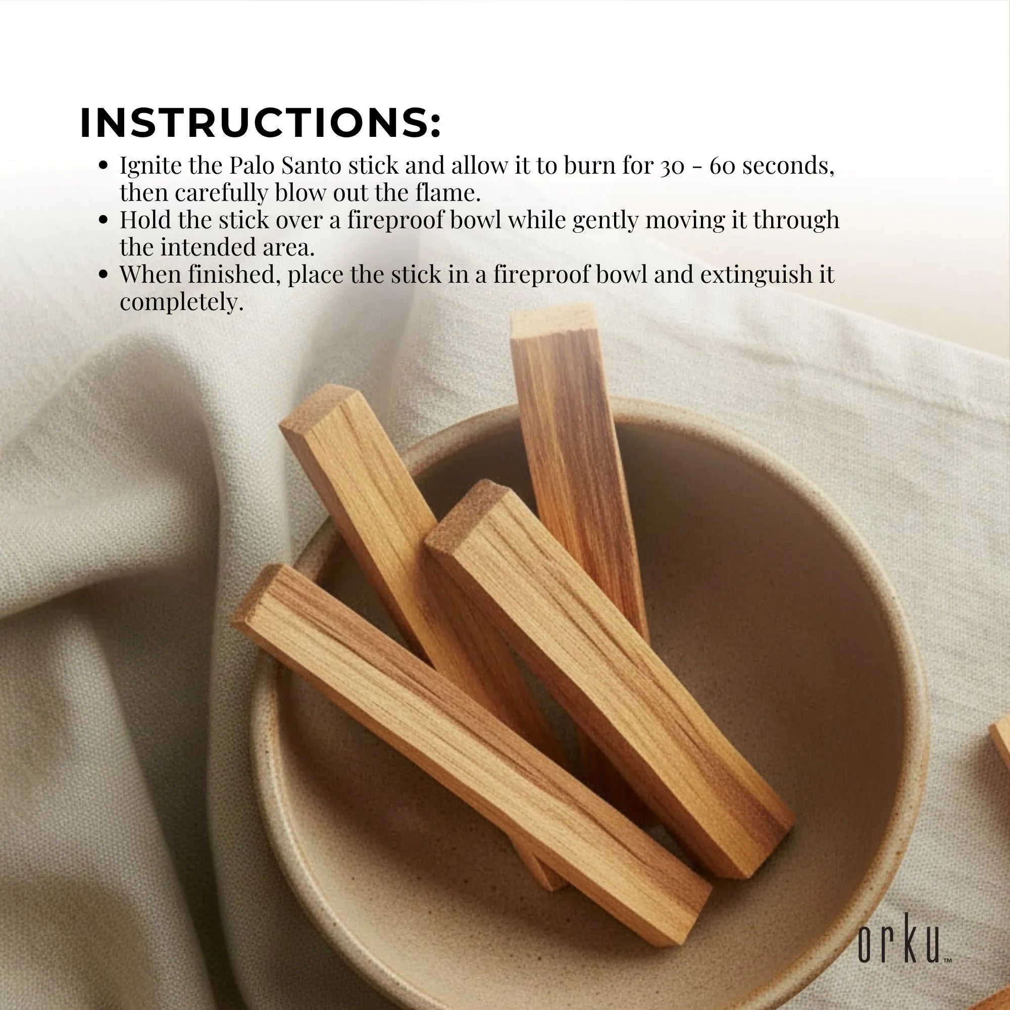 50g Palo Santo Smudge Sticks - Cleansing Smudging Incense Holy Wood Bedworld