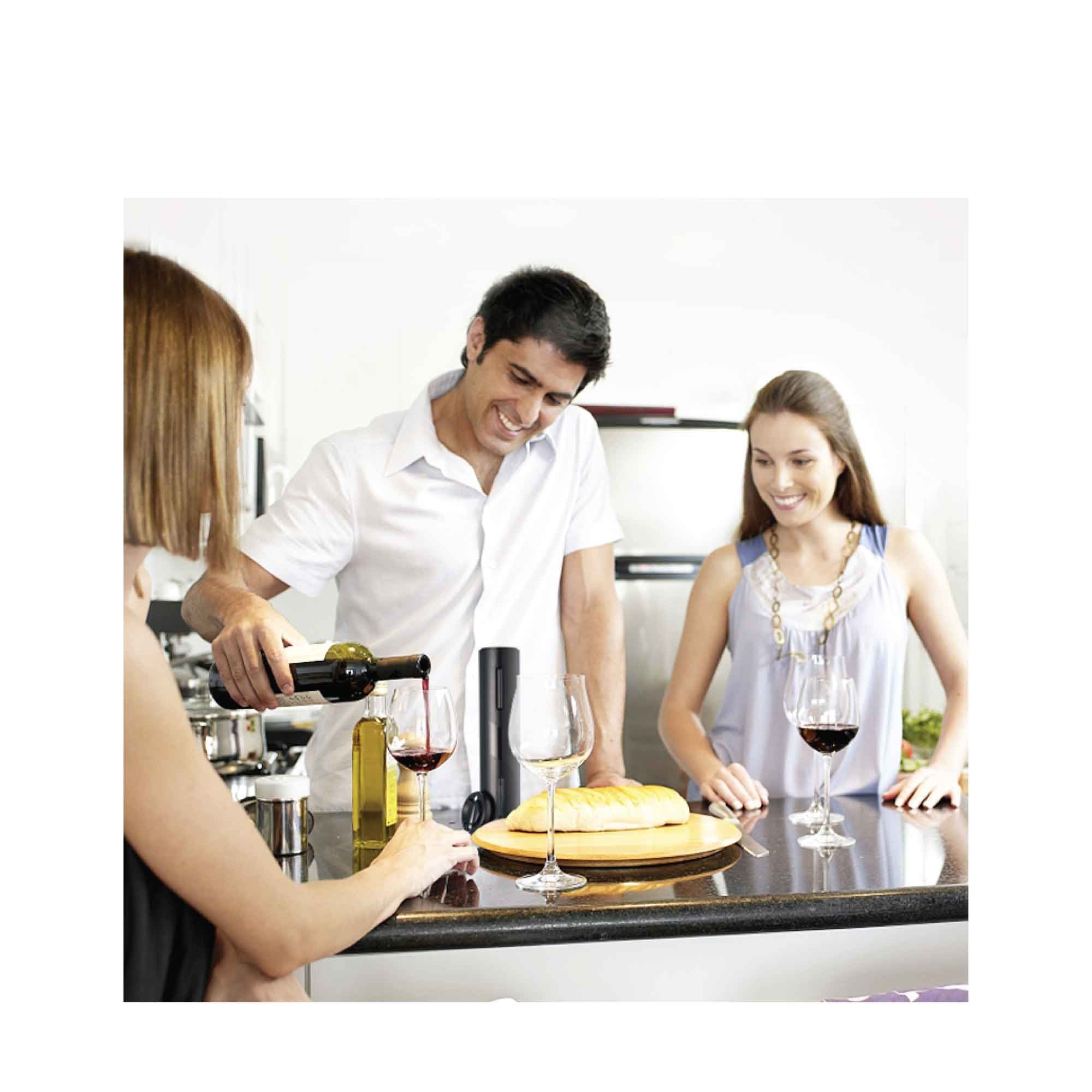 Electric Wine Bottle Opener Tool Automatic - Cordless Corkscrew - Foil Cutter Bedworld