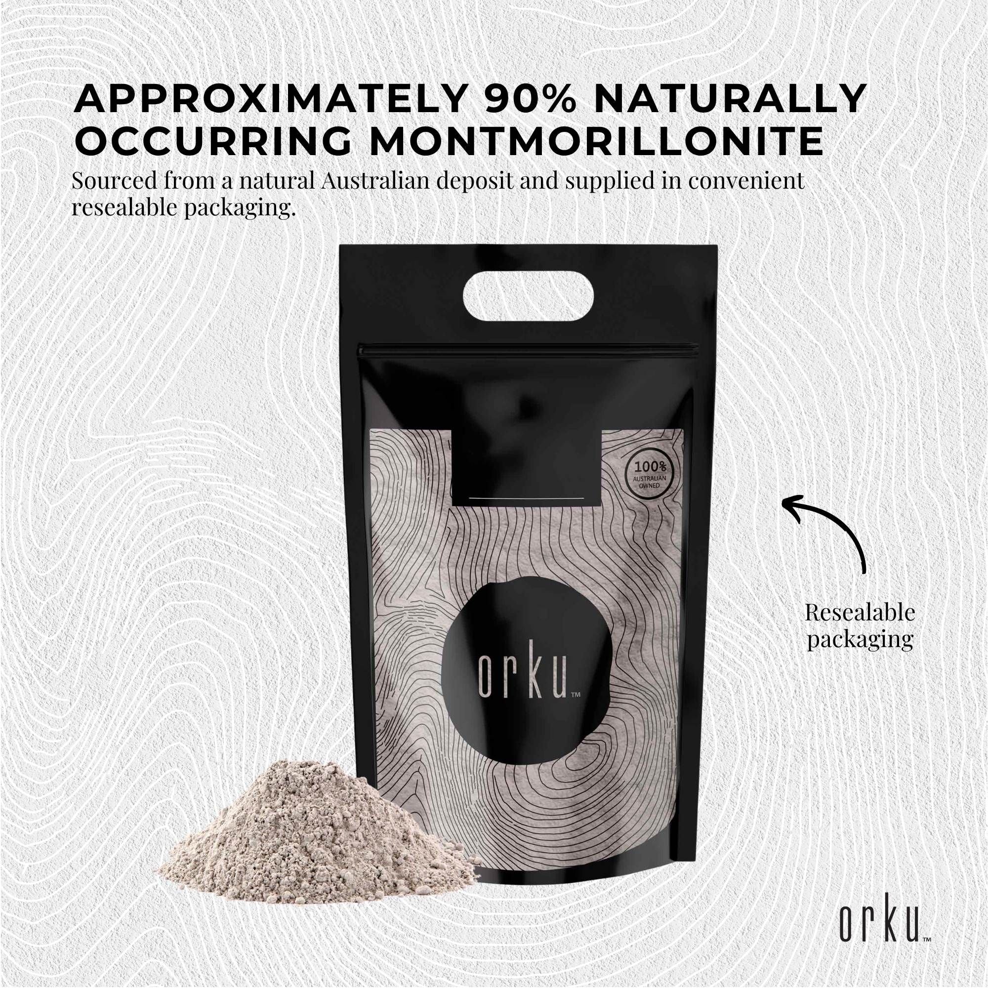 10Kg Organic Sodium Bentonite Clay Powder - Cosmetic Montmorillonite