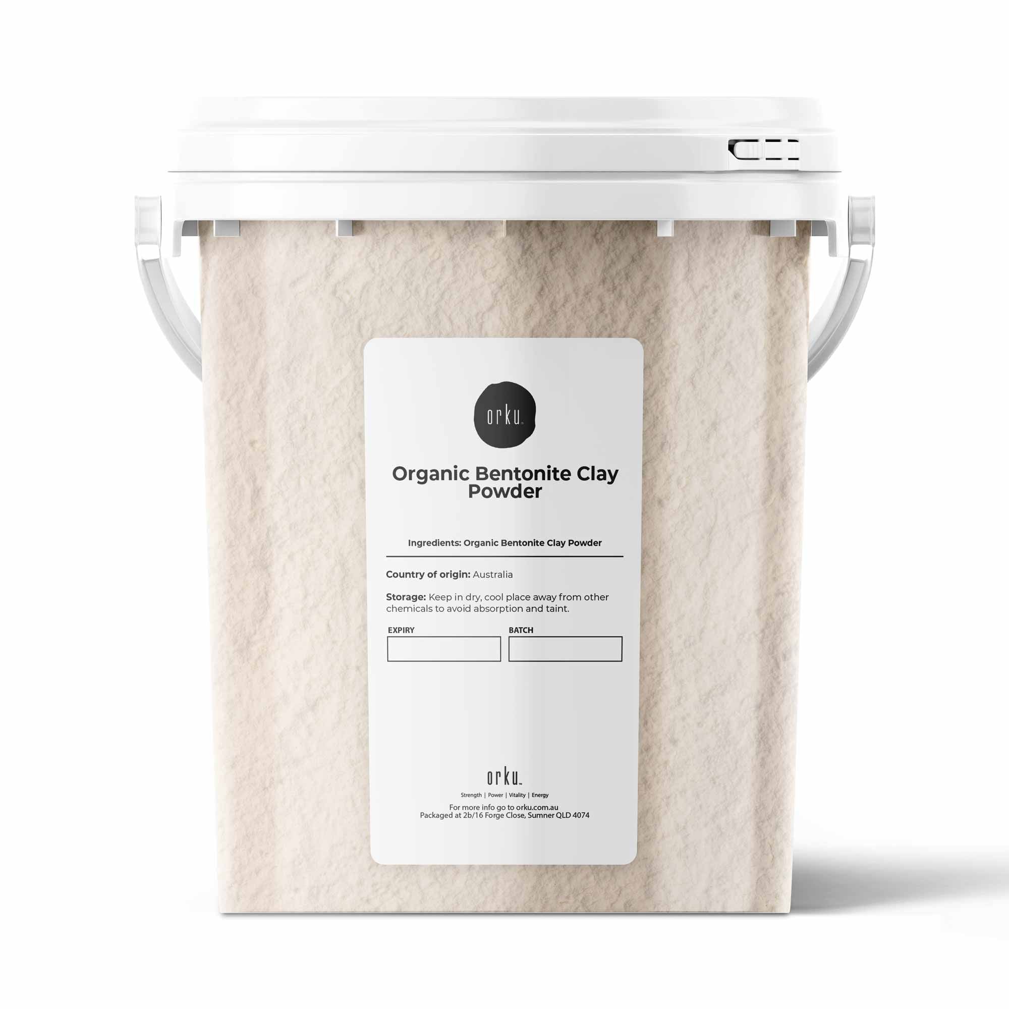 Orku 1.1Kg Organic Bentonite Clay Powder Cosmetic Grade Montmorillonite Bedworld