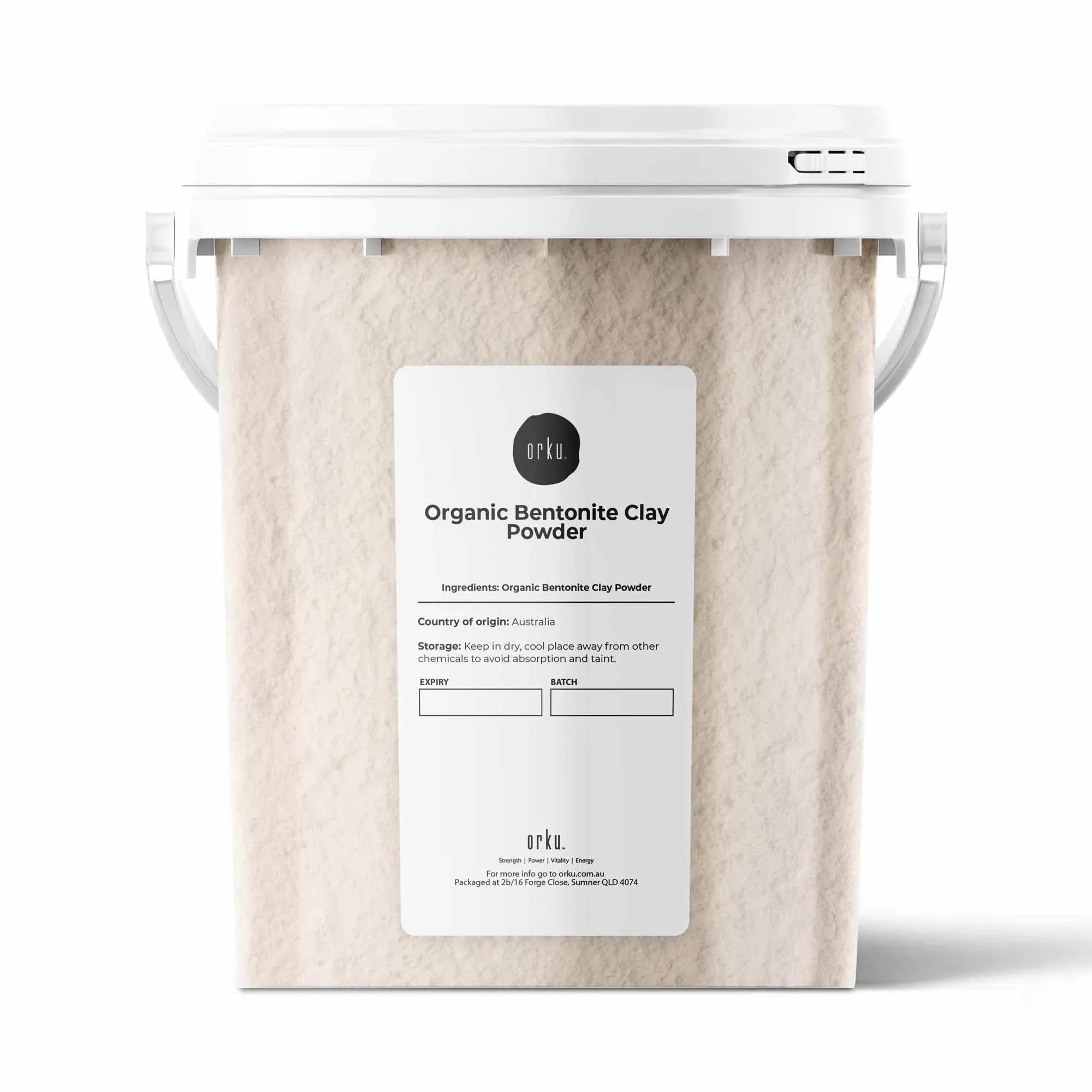 Orku 1.1Kg Organic Bentonite Clay Powder Cosmetic Grade Montmorillonite Bedworld