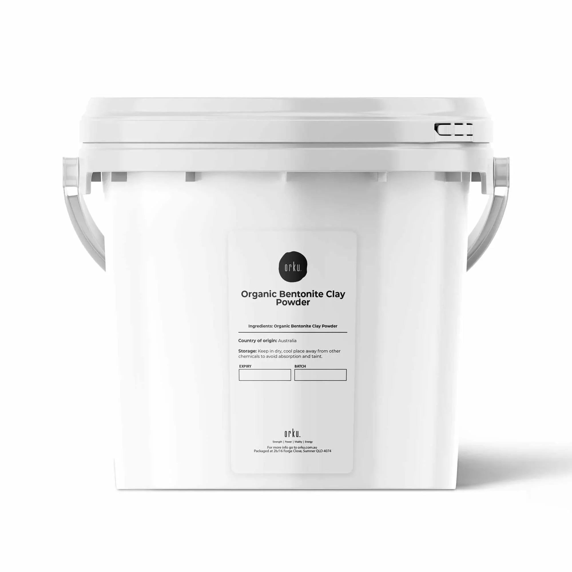 5Kg Organic Sodium Bentonite Clay Powder Tub Bucket - Cosmetic Montmorillonite Bedworld