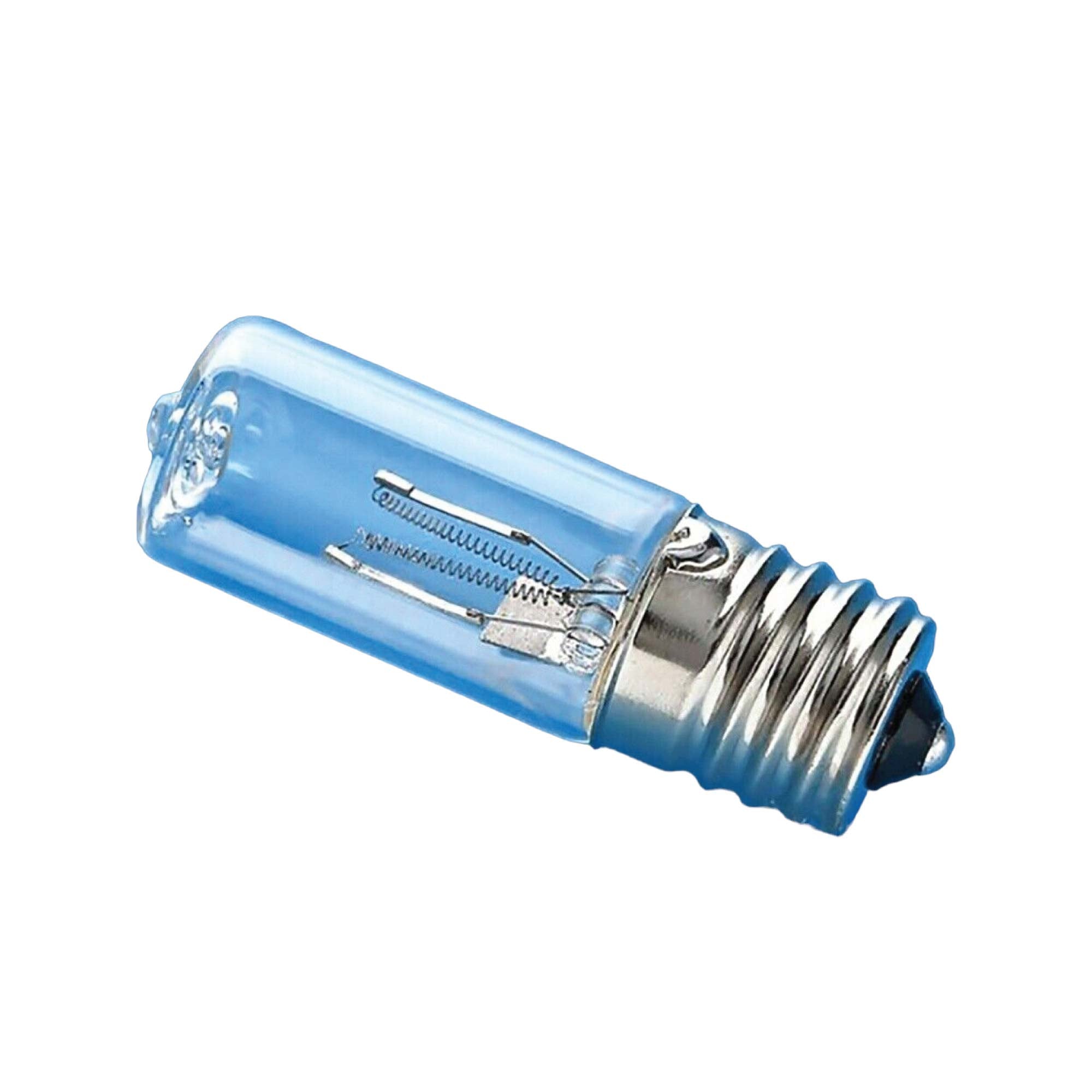UV sterilizing lamp bulb with blue glass tube and screw base