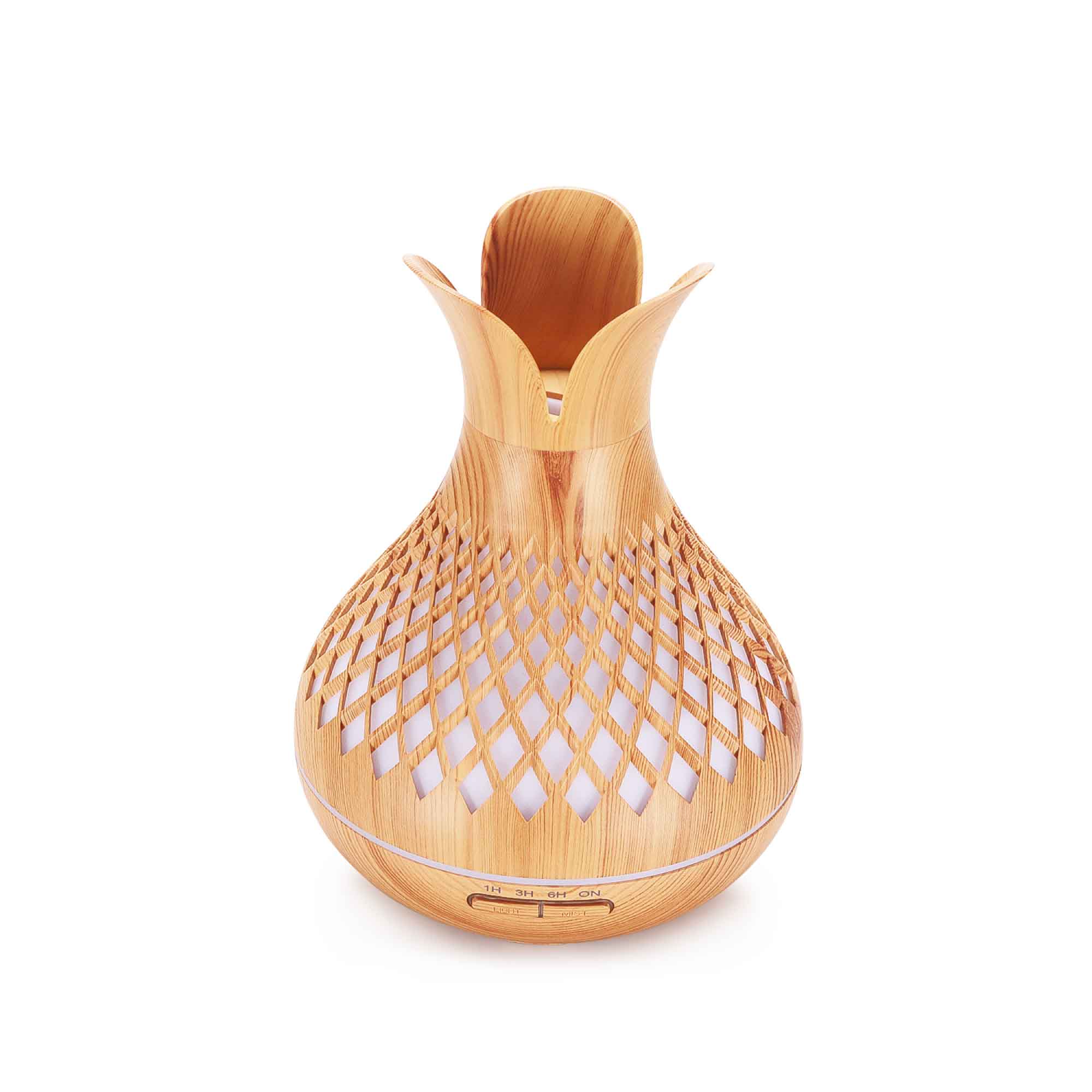 Remote - 500ml Vase Flower Wood Mist Humidifier | Ultrasonic