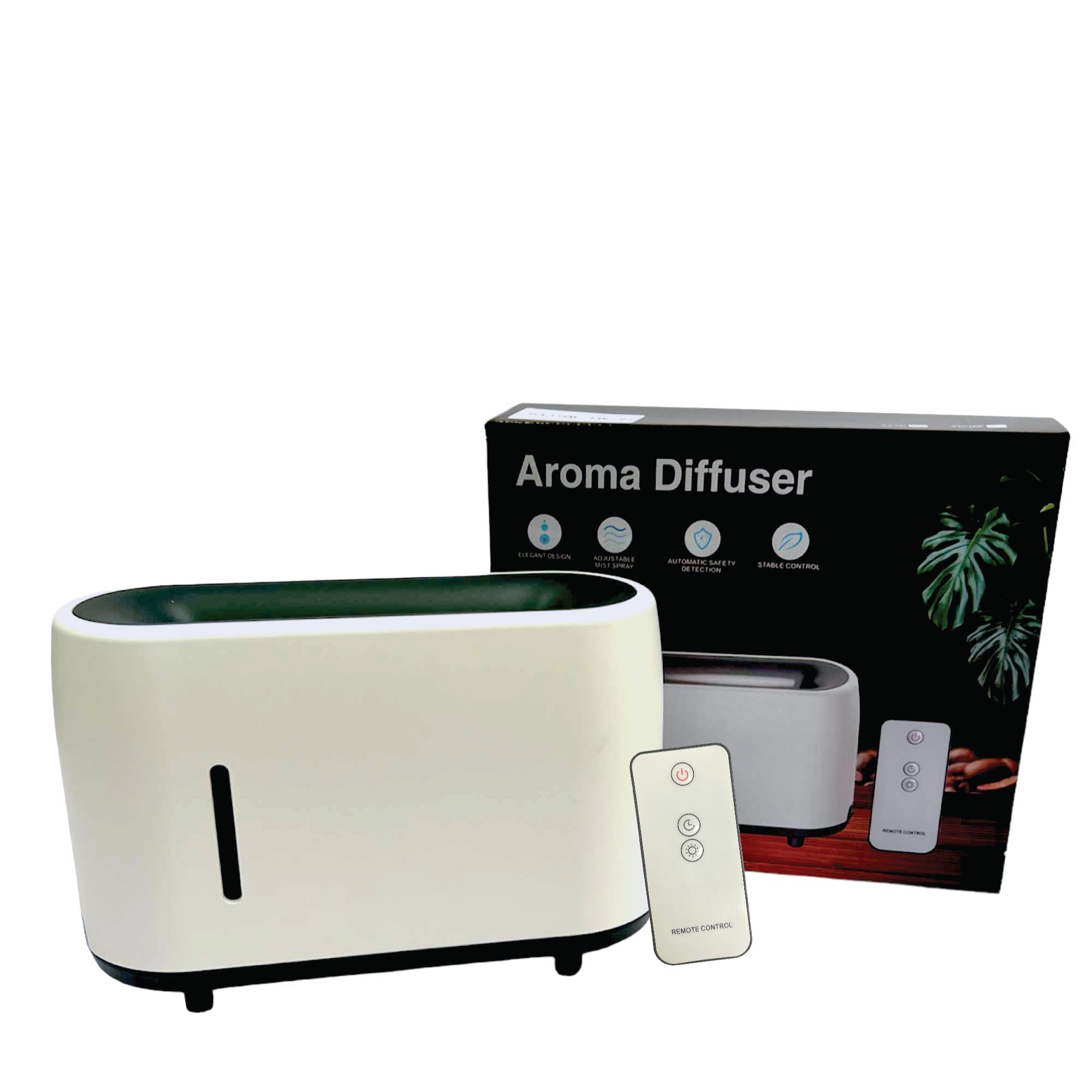 Remote - White 240ml Flame Fire Style Air Humidifier | Buy Now