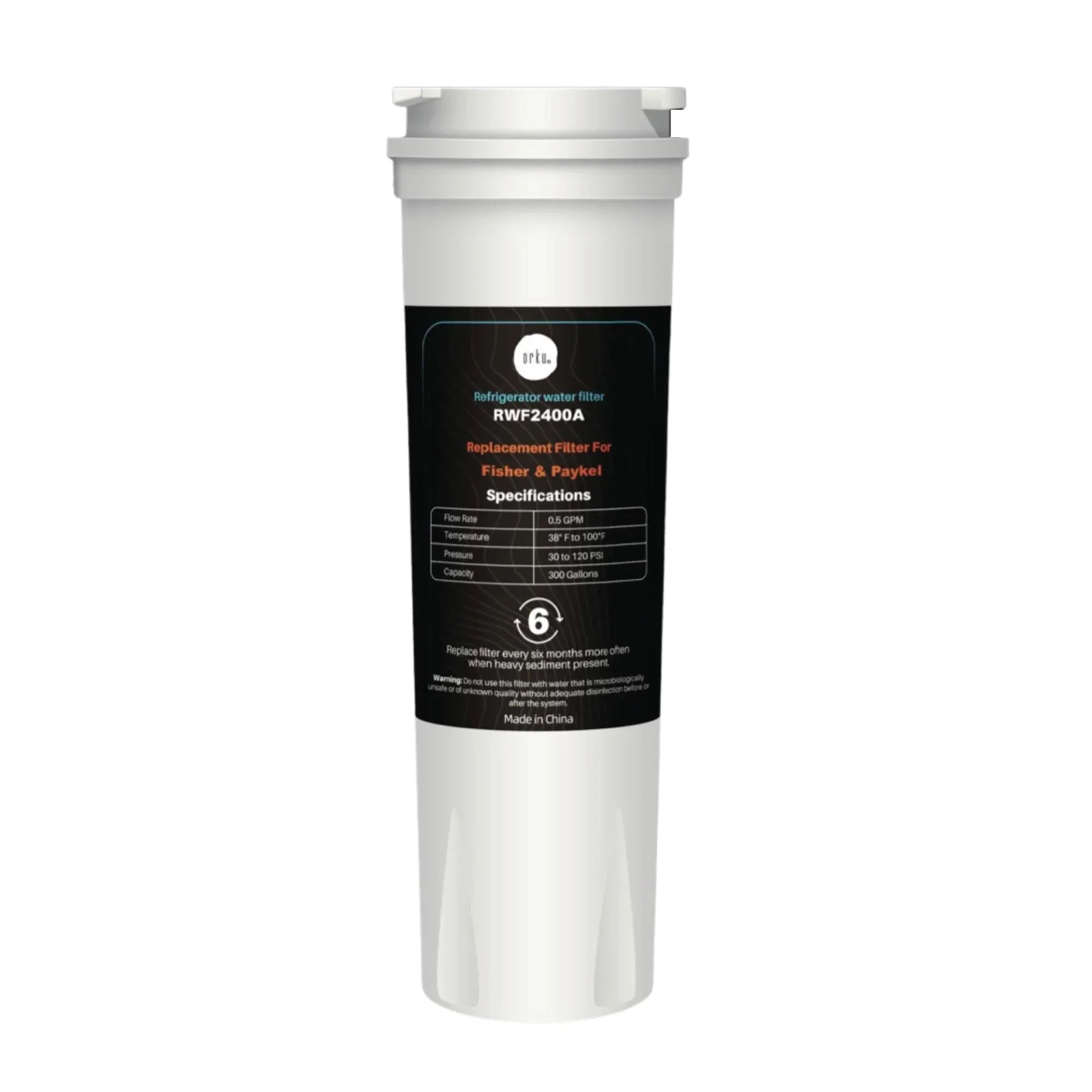 Orku Fridge Water Filter Cartridge for Fisher & Paykel RWF2400A 836848 836860 Bedworld