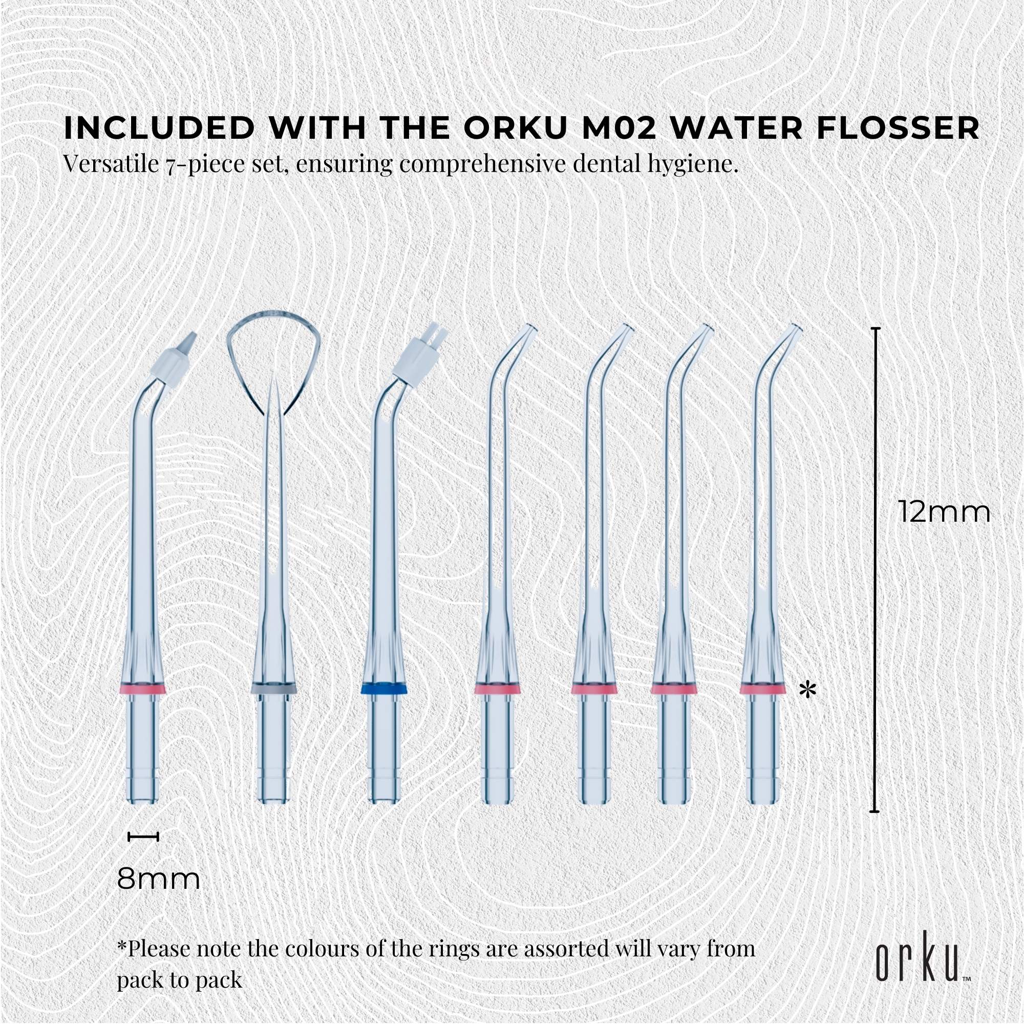 Water Jet Dental Flosser 600ml White - Electric Oral Pressure Tooth Irrigator