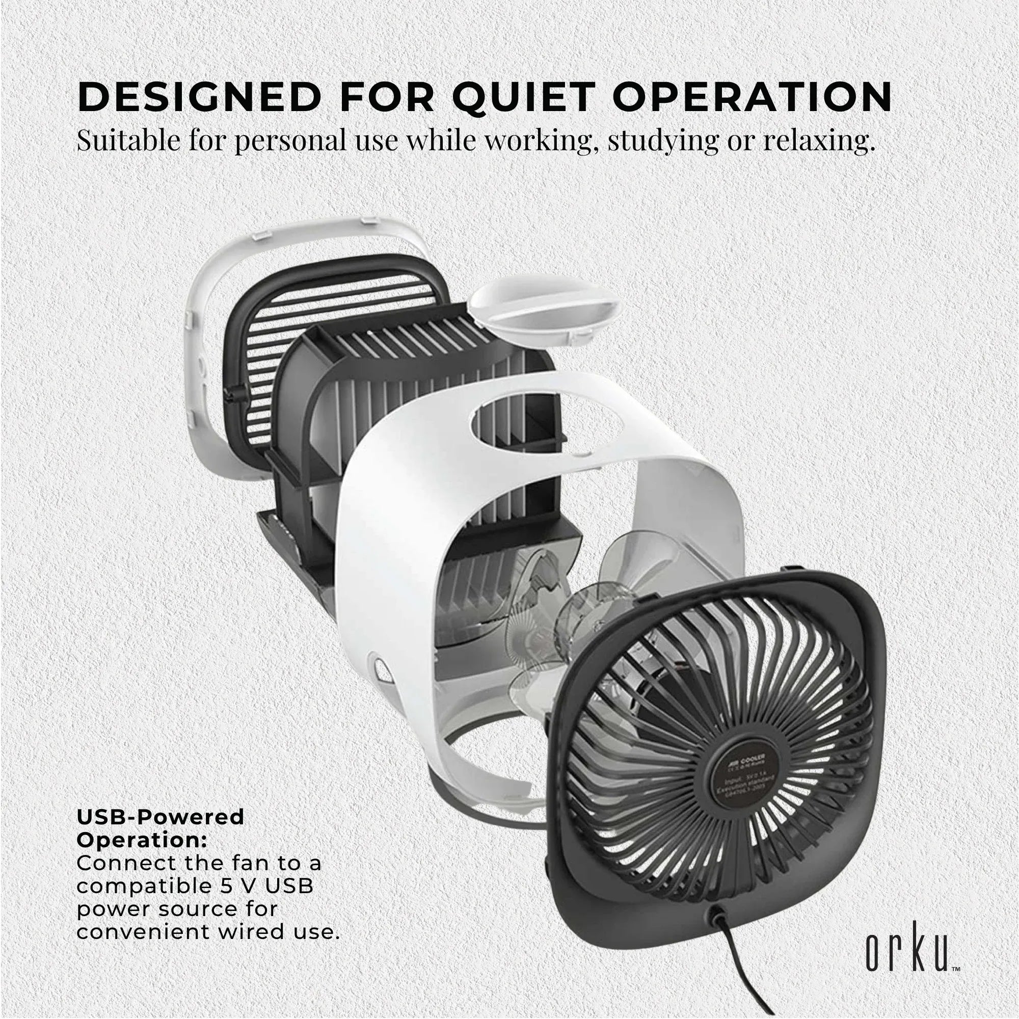 USB Mini Air Purifier - Portable Desktop Air Conditioner Cooling Fan With Water Bedworld