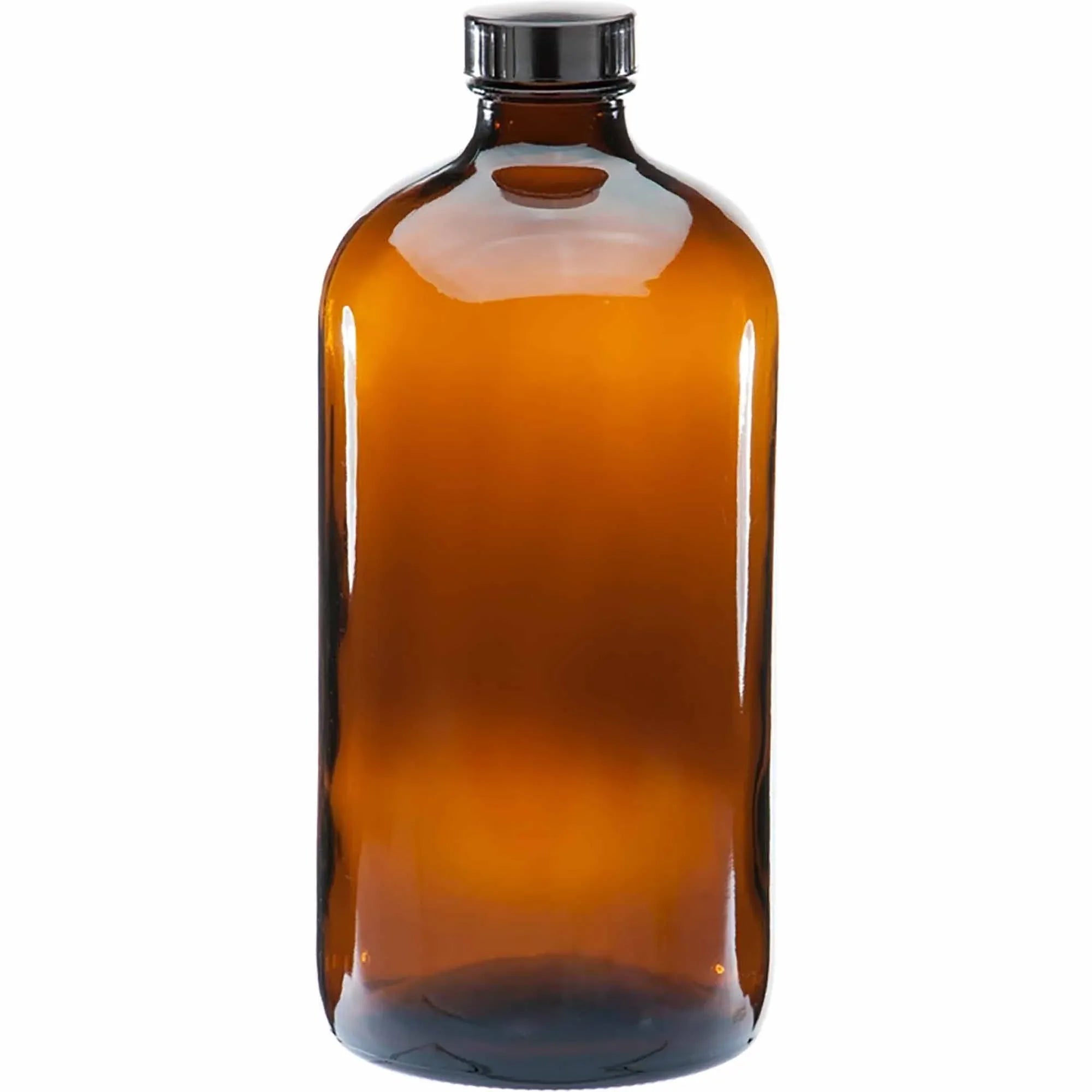 20 x 1L Amber Glass Boston Bottles Screw Cap Empty Essential Oil Bulk Bedworld