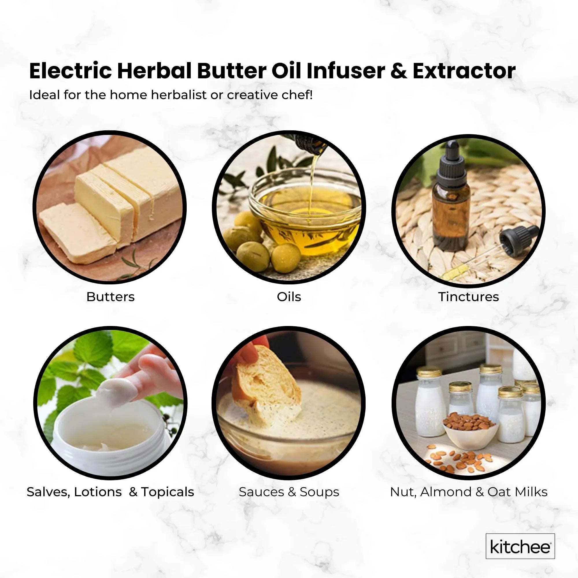 Kitchee Electric Butter Oil Herbal Infuser & Extractor + Decarboxylator Machine Bedworld