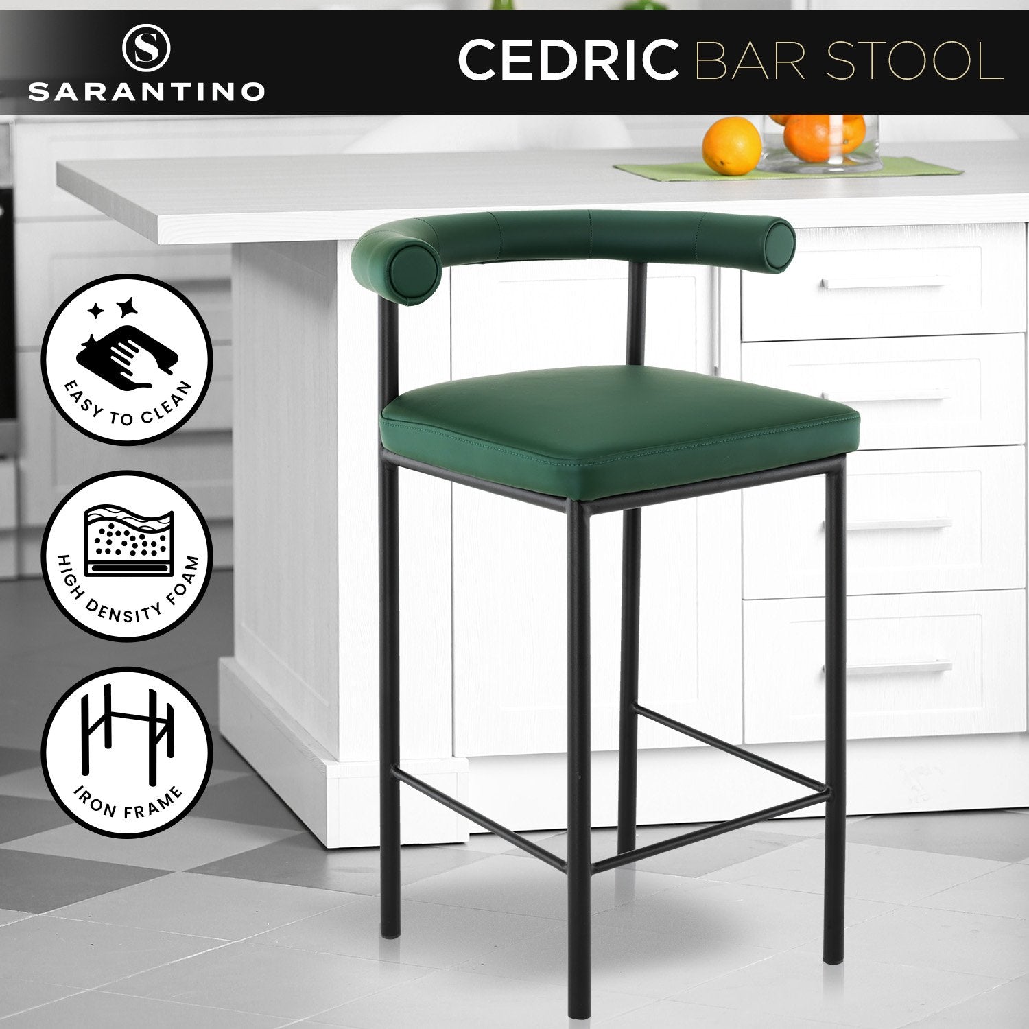 Sarantino Cedric Bar Stool
