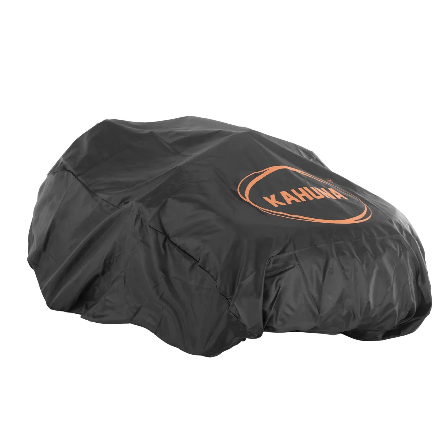 Black Kahuna kids electric ride-on car cover with orange logo