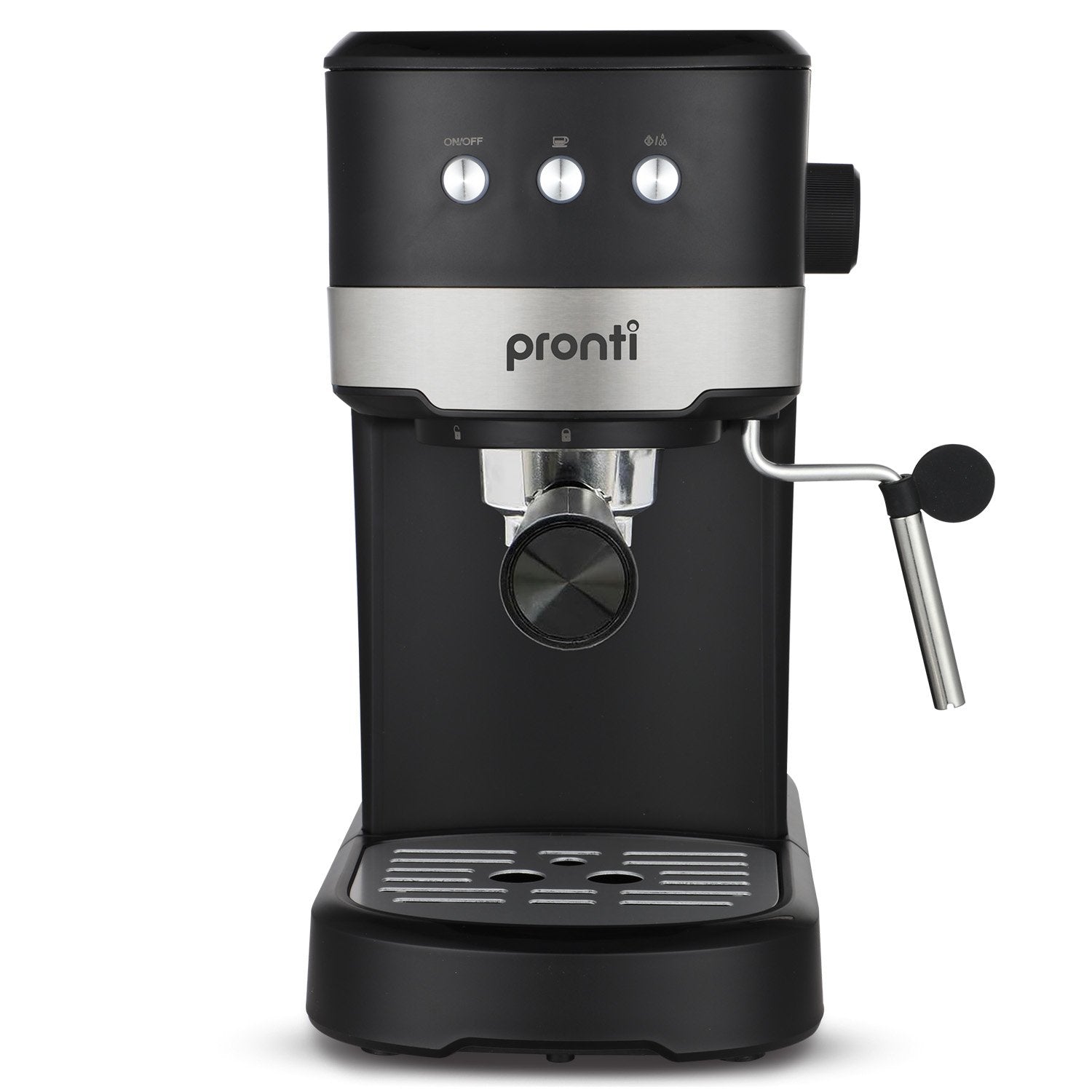 Pronti CM-850D Coffee Machine 20 Bar Espresso Maker with Milk Frother and 1.25L Tank