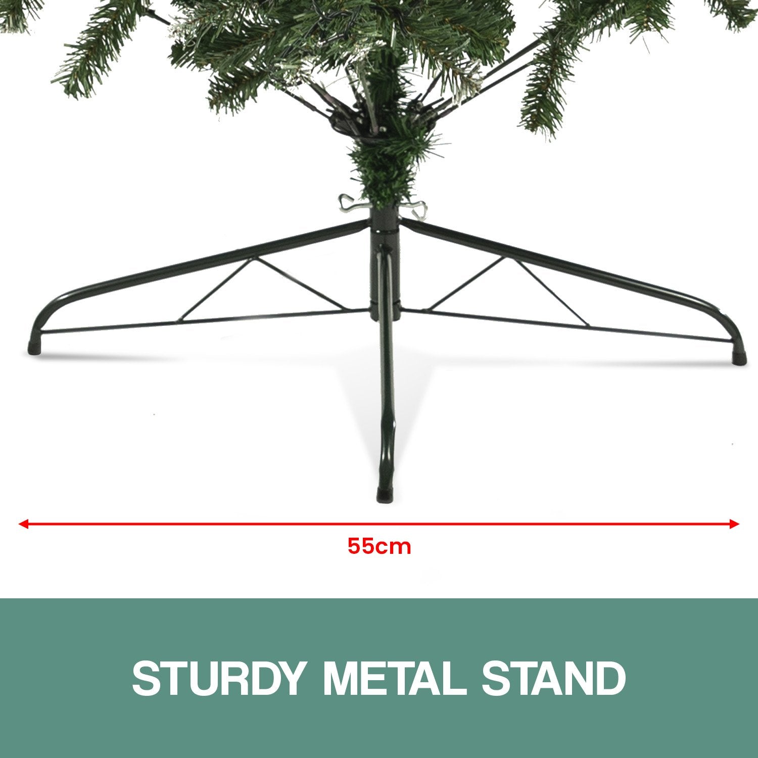 Christmas tree metal stand base with three support legs