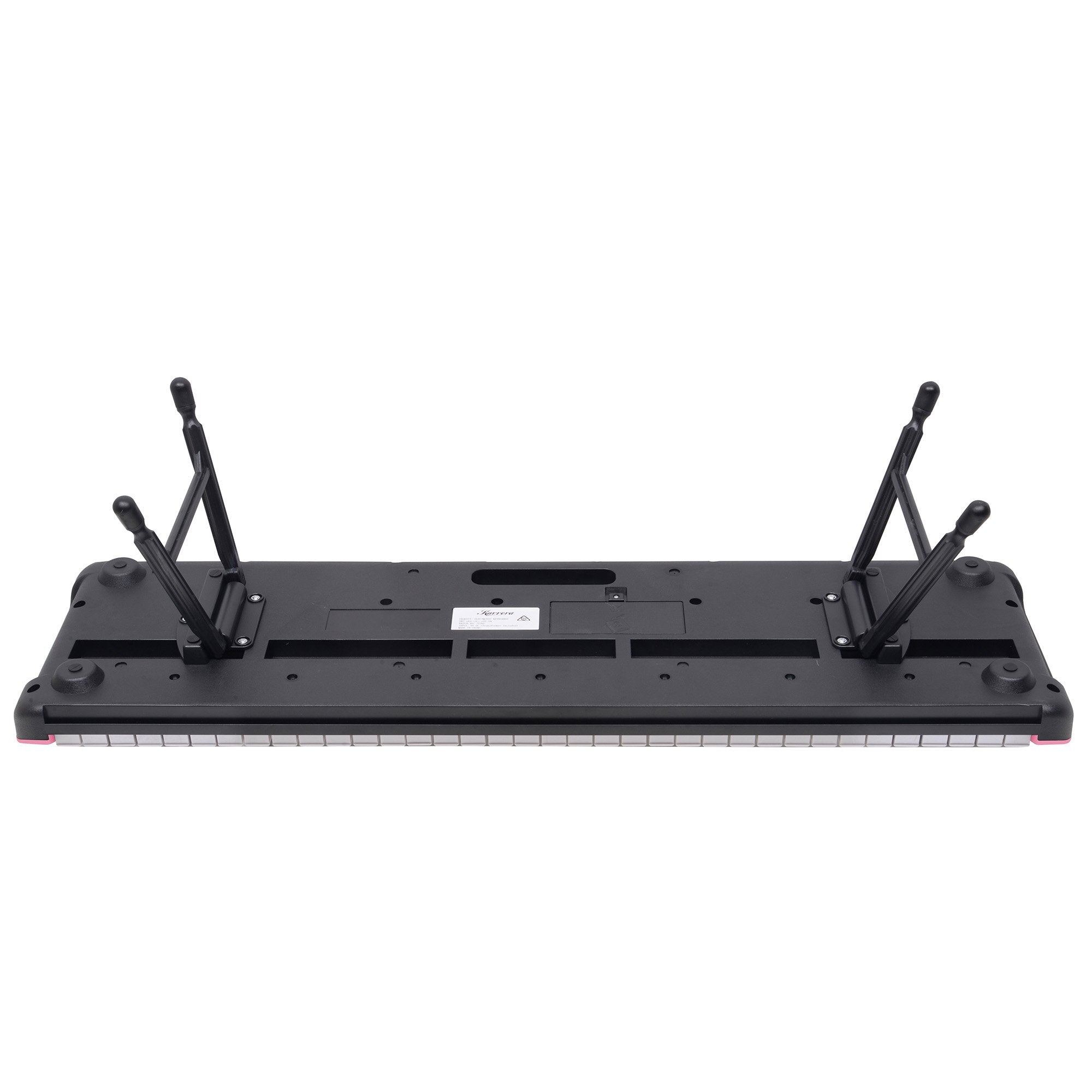 Karrera 61-Key Electronic Piano Keyboard with LED and Folding Stand in Pink CHJ-SD1
