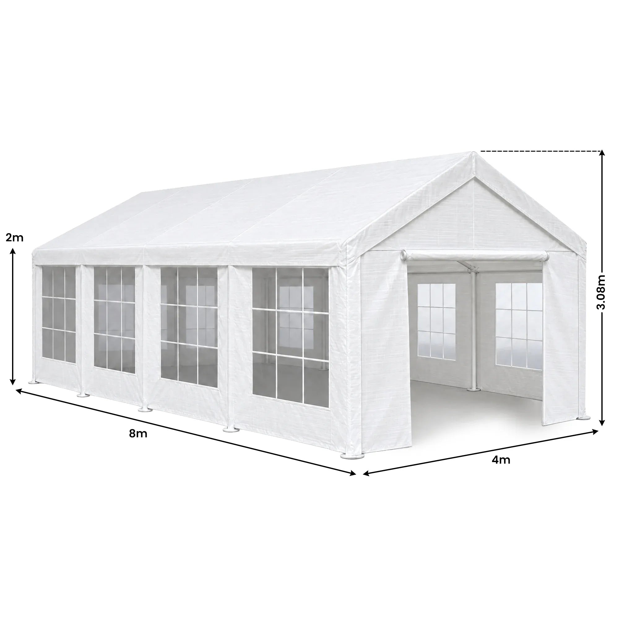 Wallaroo 4x8 Outdoor event marquee - White Bedworld