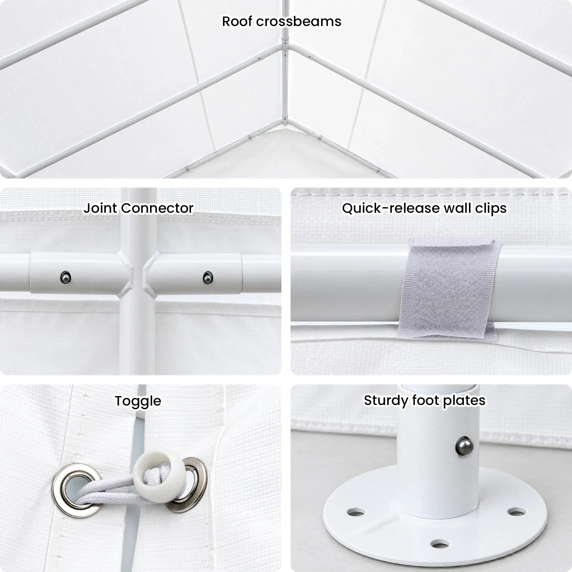 Wallaroo 4x8 Outdoor event marquee - White Bedworld