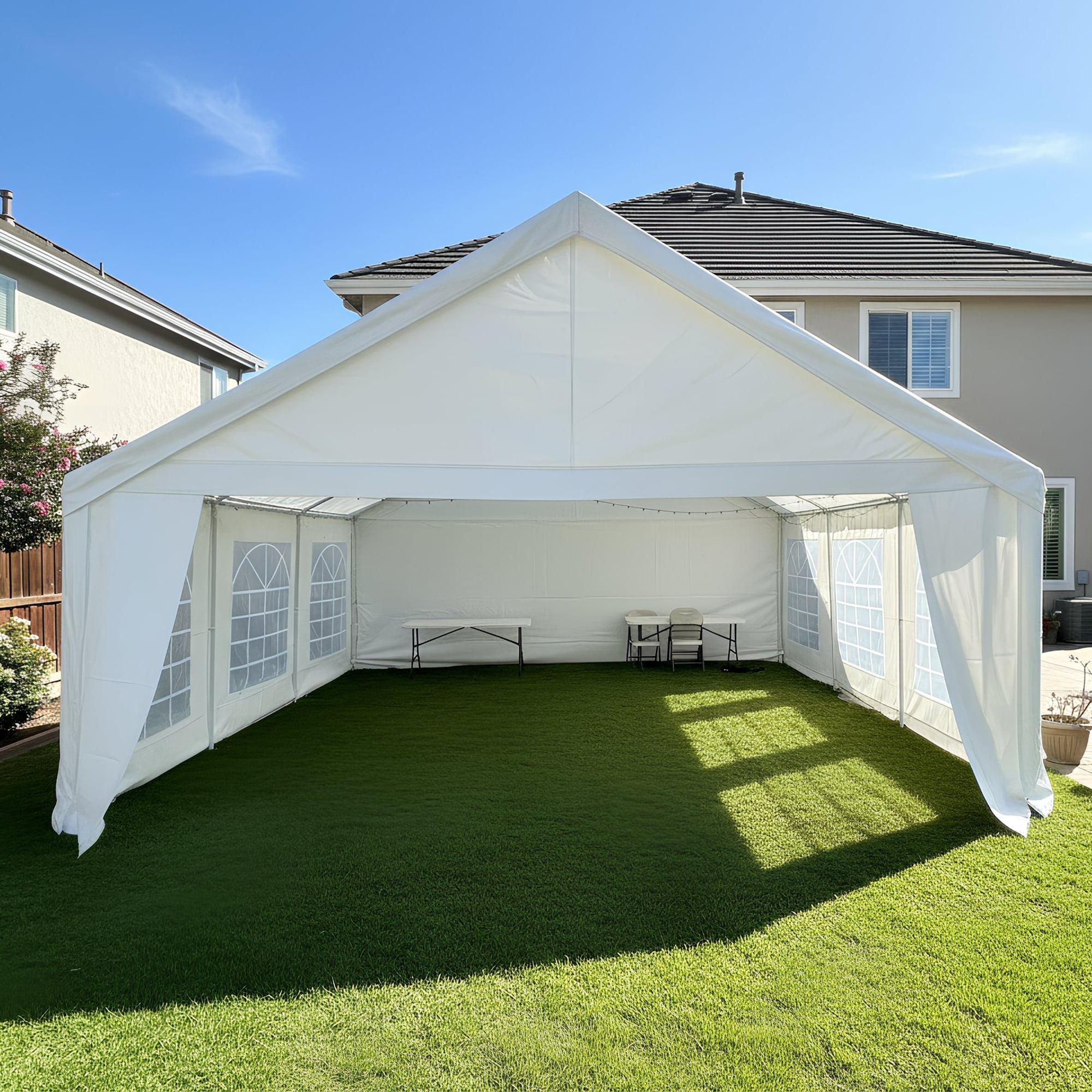 Wallaroo 6x6m Outdoor Event Marquee Gazebo Party Wedding Tent - White