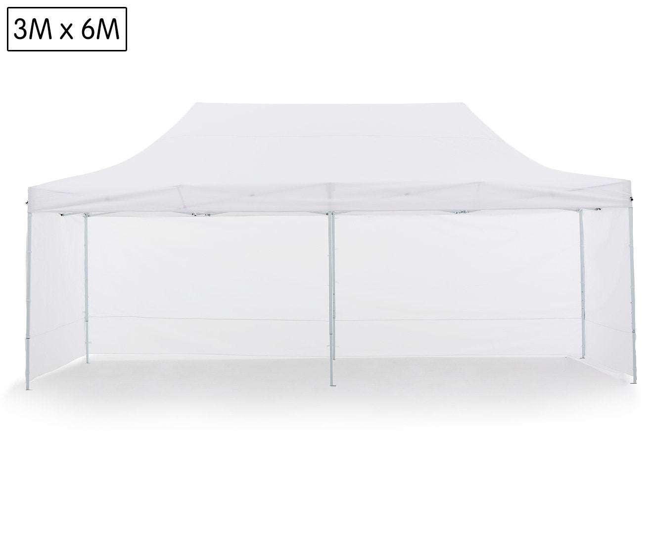 Wallaroo Gazebo Tent Marquee 3x6m PopUp Outdoor Wallaroo White