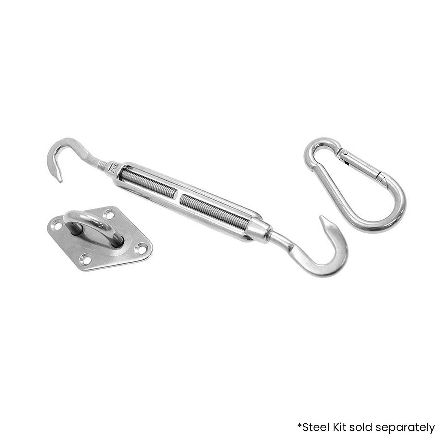 Wallaroo Outdoor Sun Shade Sail Canopy Grey Rectangle 3