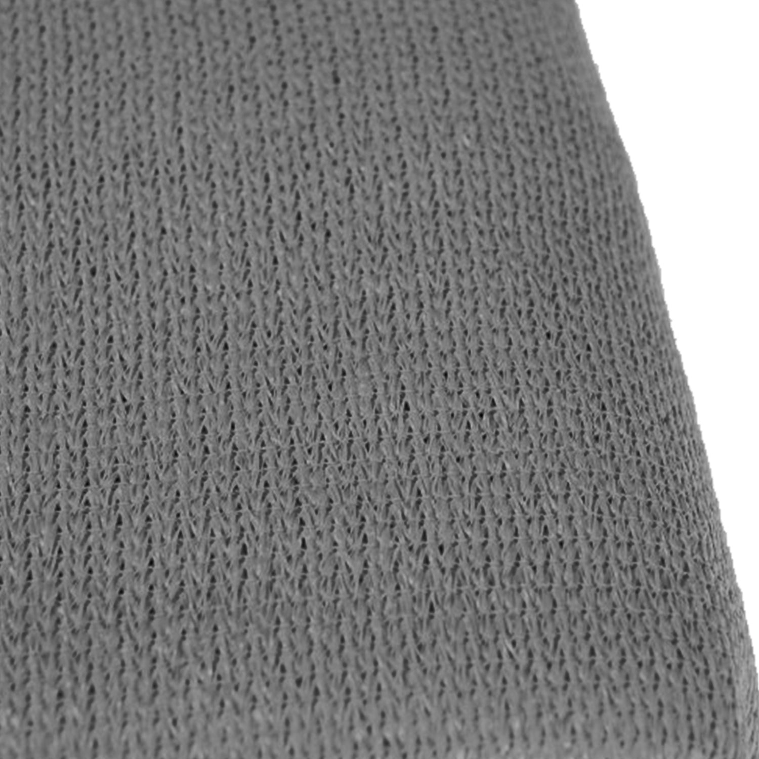 Grey woven shade sail fabric close-up with fine mesh texture