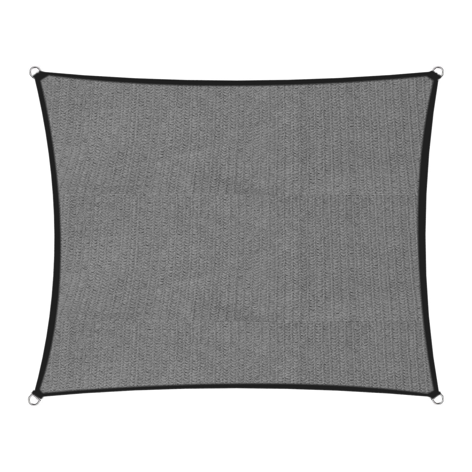 Grey square shade sail canopy with corner grommets