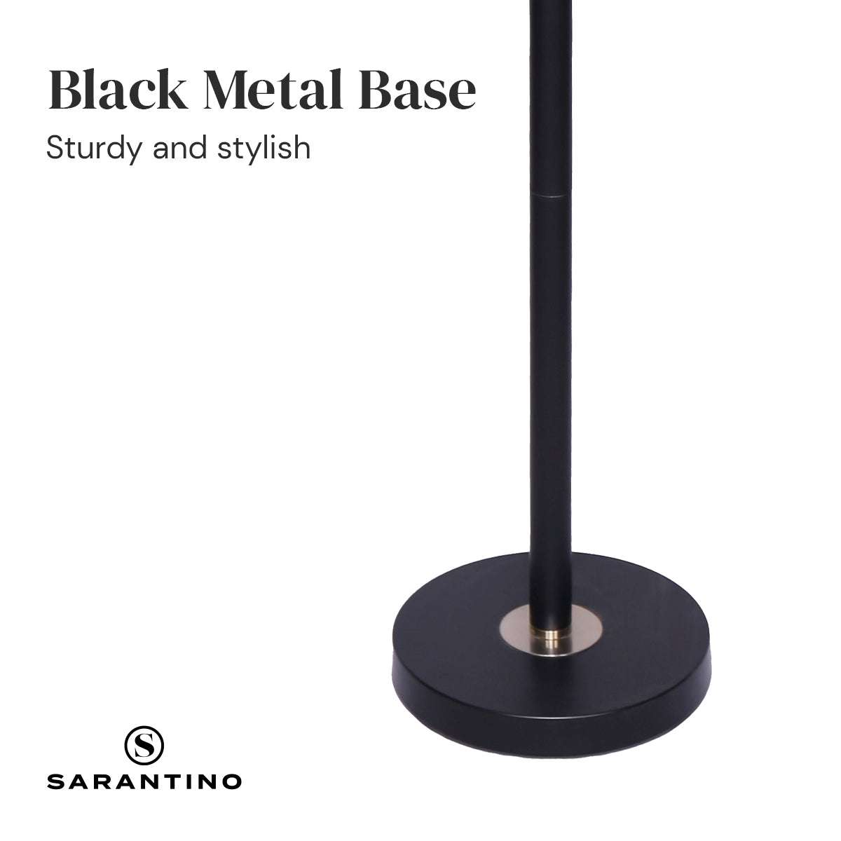 Sarantino Black/Brass Finish Reading Light  Electric Table Lamp