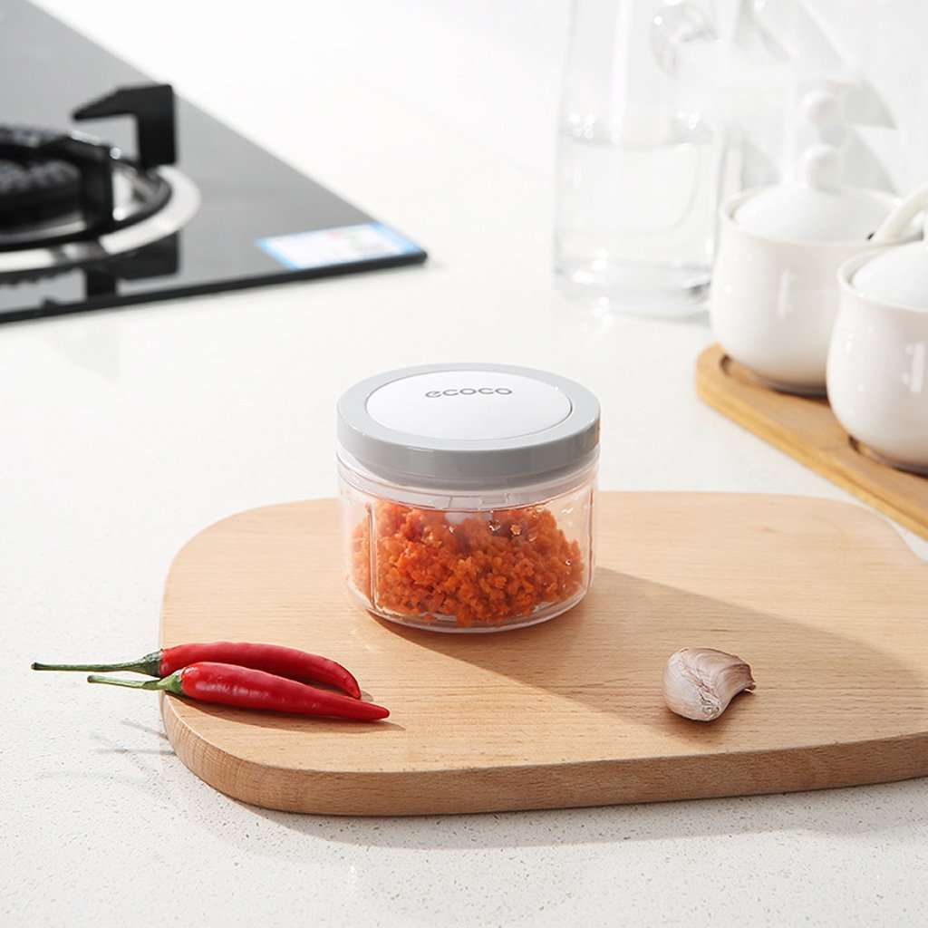 Ecoco 3 Sizes Cutter Set Easy Chopper Mincer Mixer Slicer Dicer Blender Shredder For Onion Garlic Black