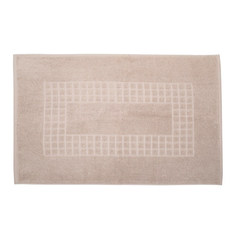 Slip Bath Mat Check Design (Taupe)