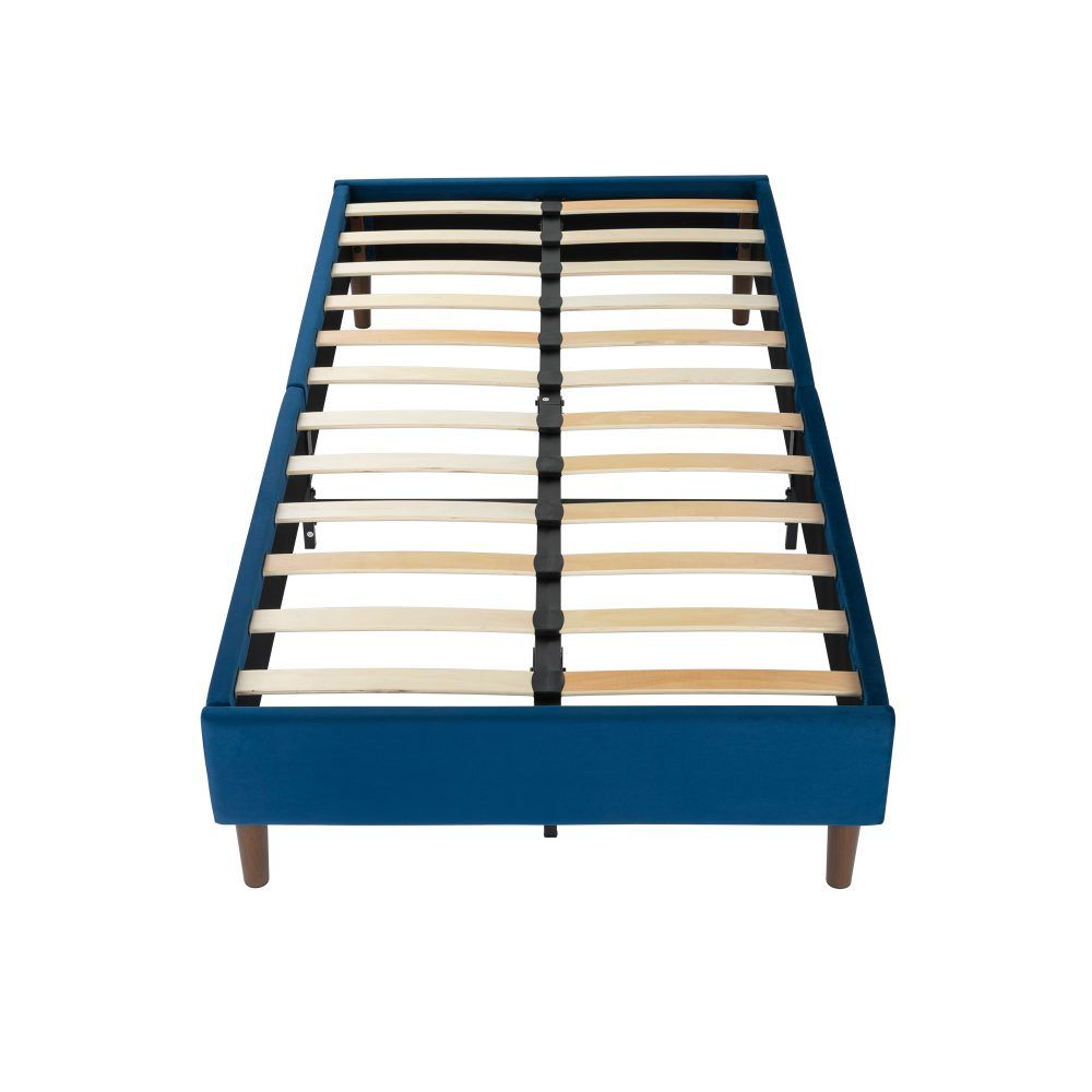 Velvet Blue Bed Frame  Double