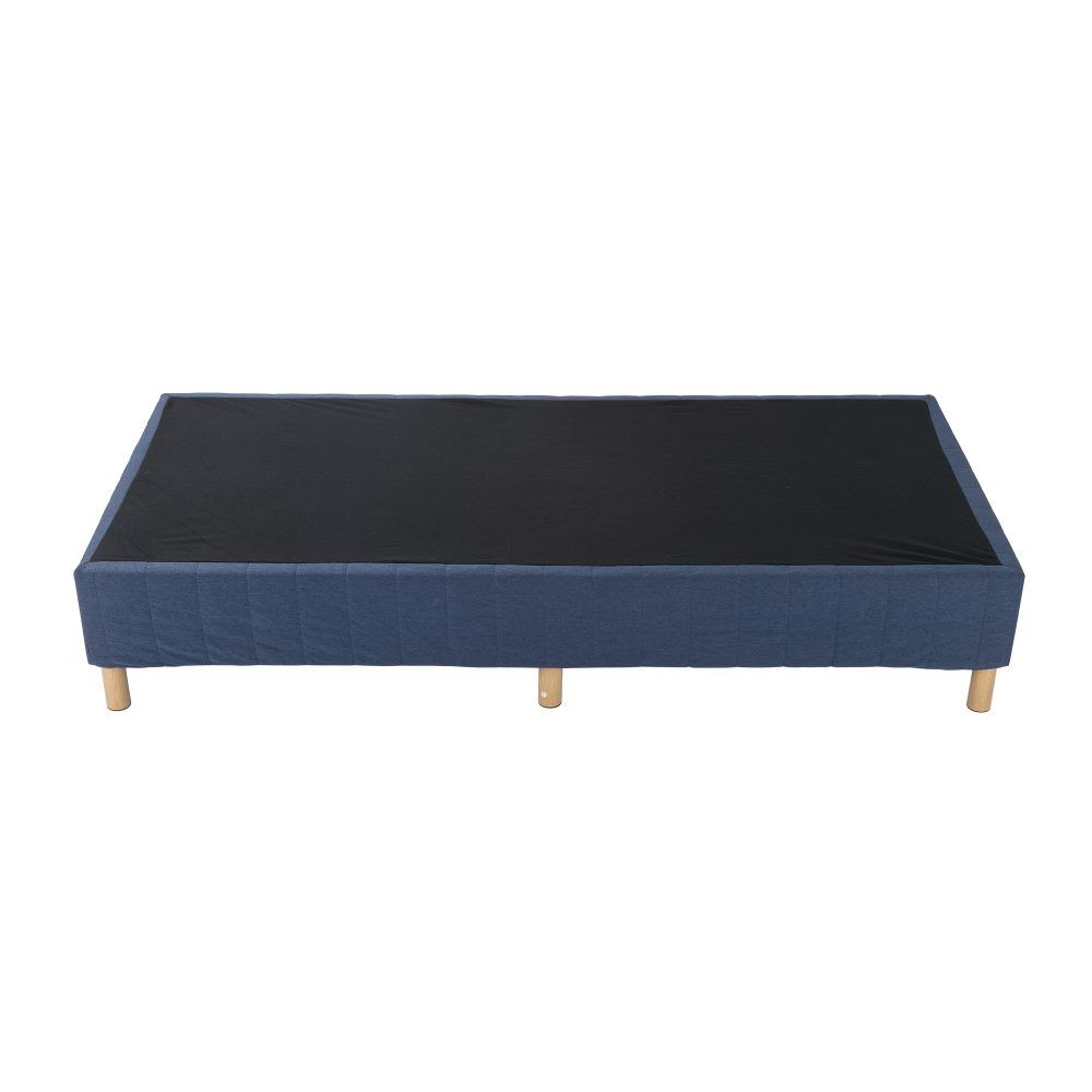 Metal Bed Frame Mattress Foundation Blue  Single