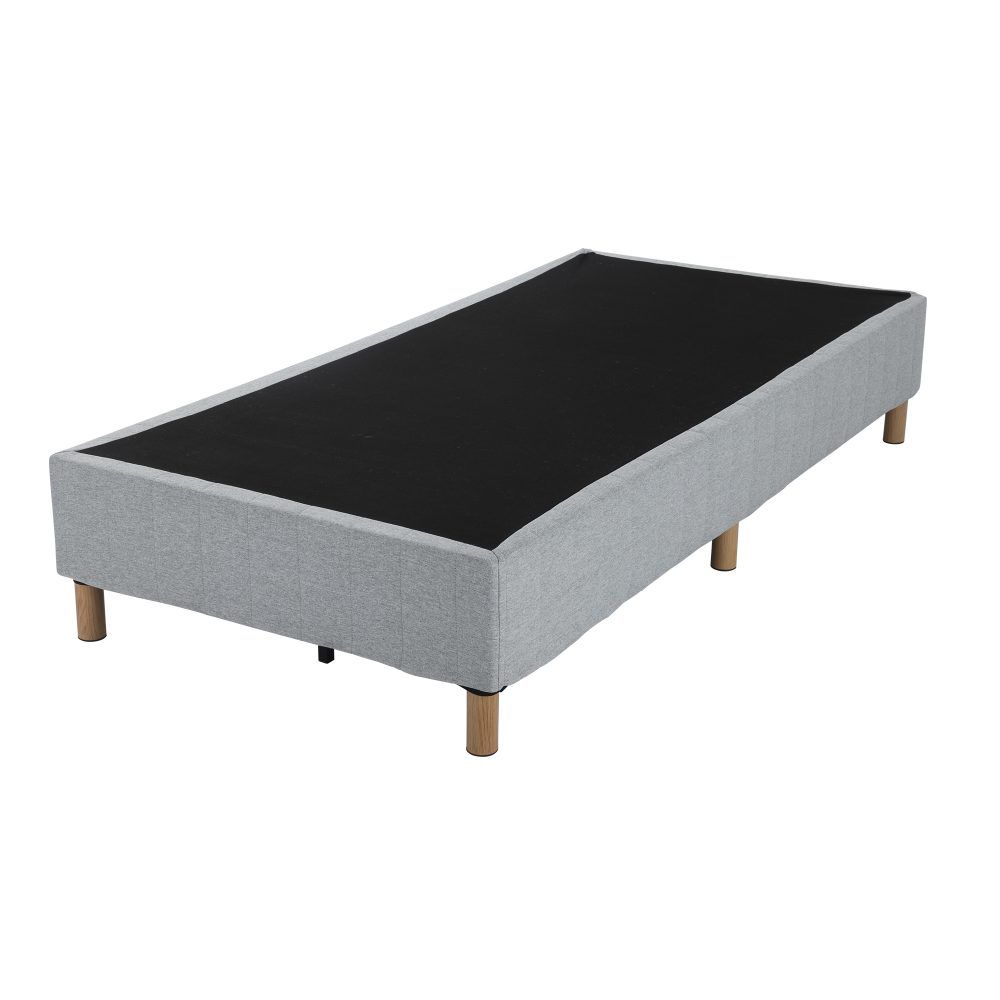 Metal Bedframe Mattress Foundation (Light Grey)  Single